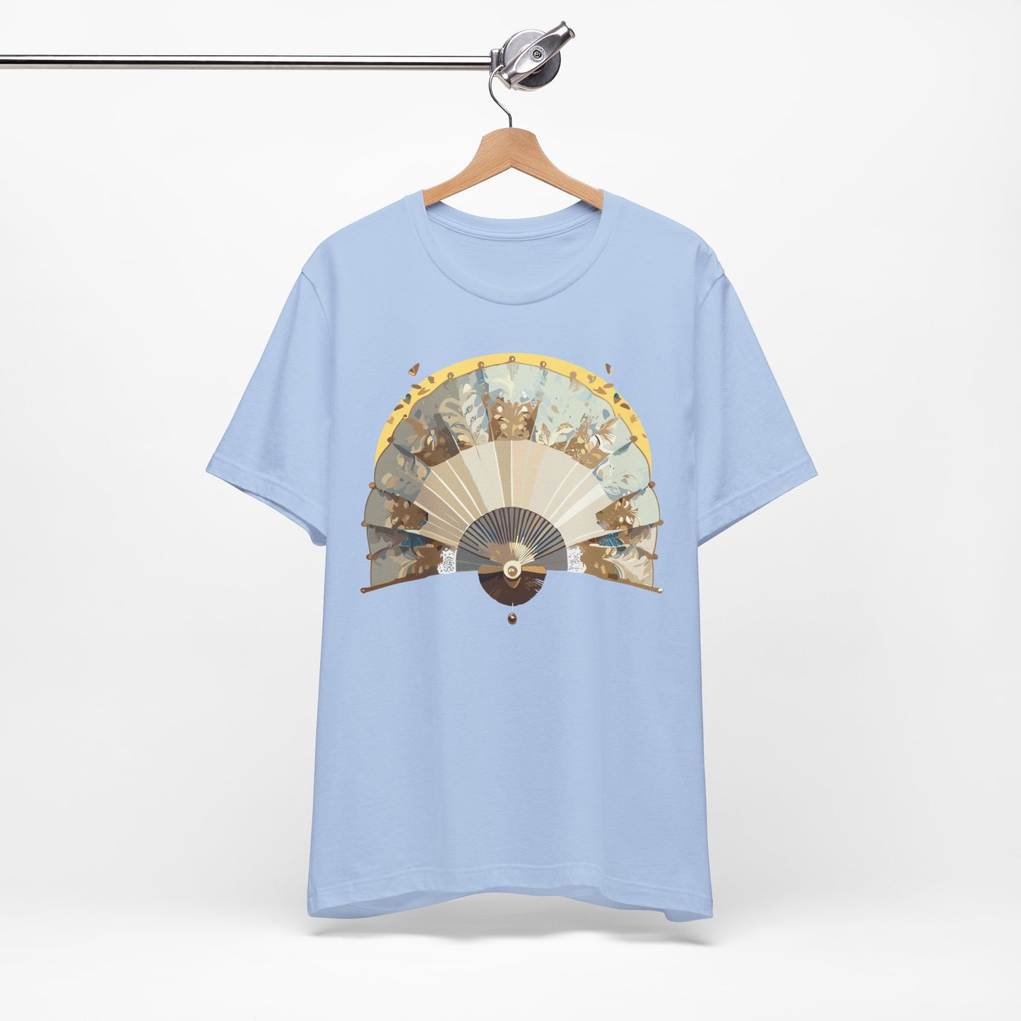 Fan shirt, Shirt with Fan, Tee Shirt with Gold Blower