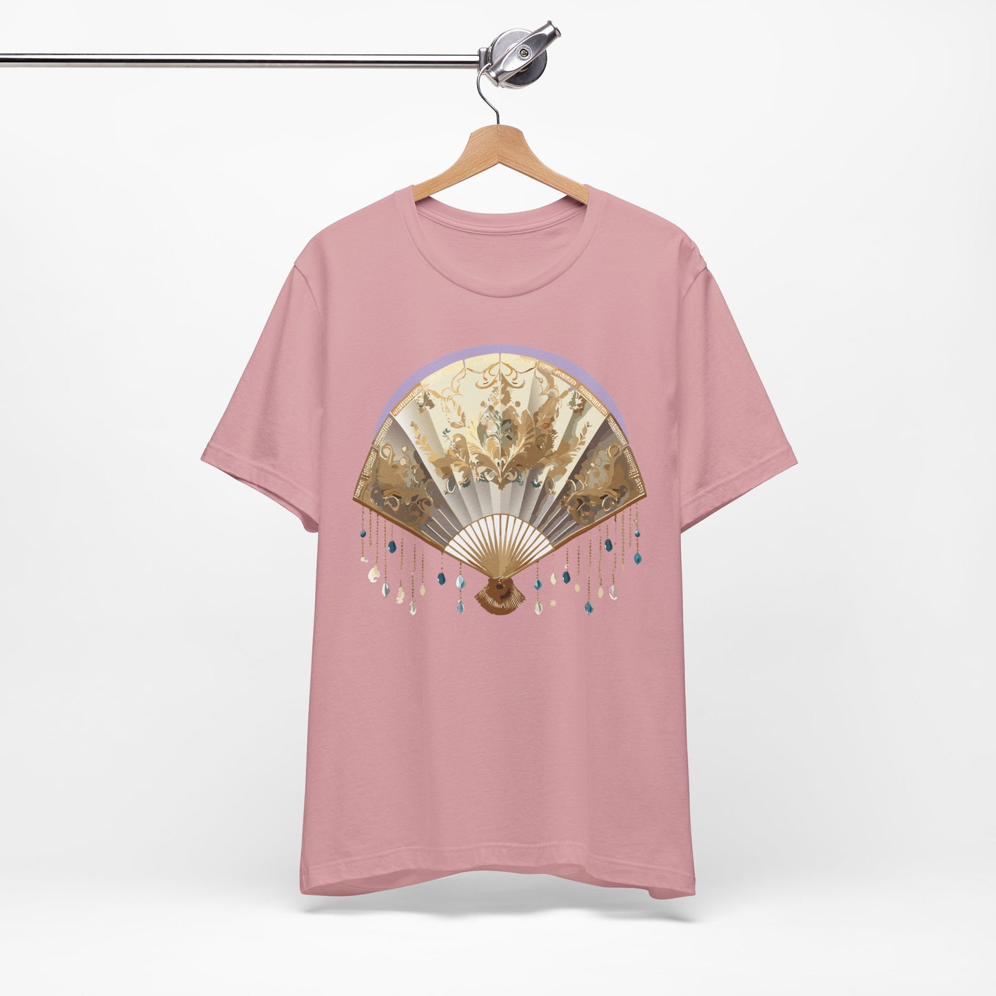 Fan shirt, Shirt with Fan, Tee Shirt with Gold Blower
