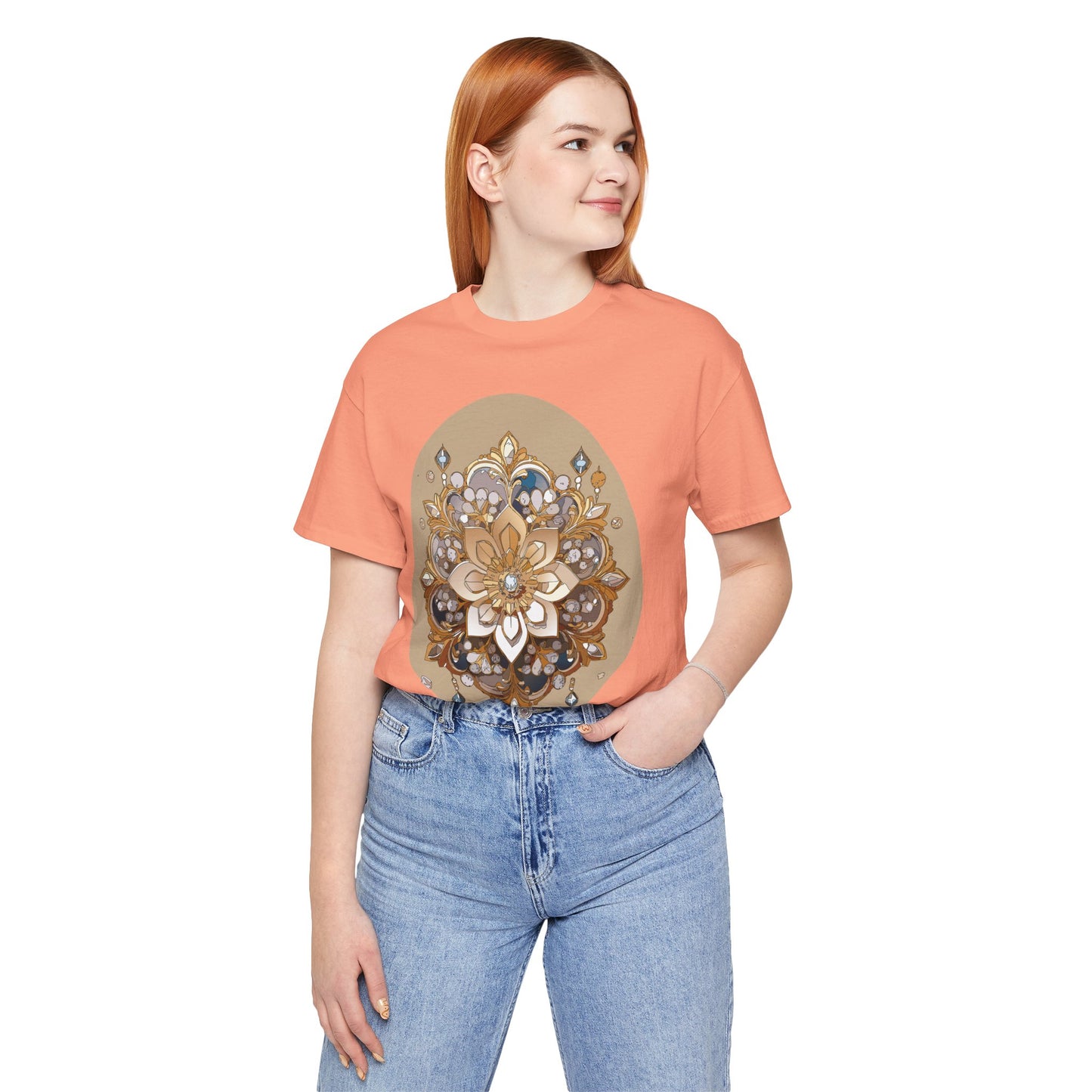 Floral Shirt, Flower Shirt, Tee Shirt with Antique Flower