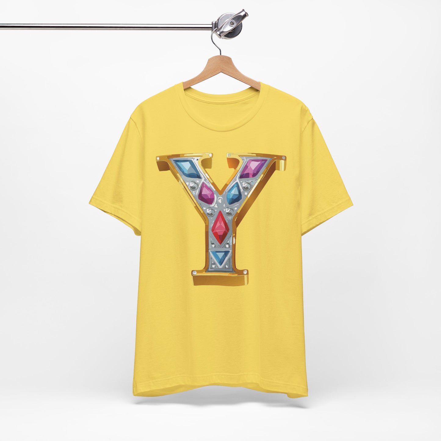 Letter Shirt, Shirt with Letters, Tee Shirt with Gold Letter, Shirt with Antique Letters