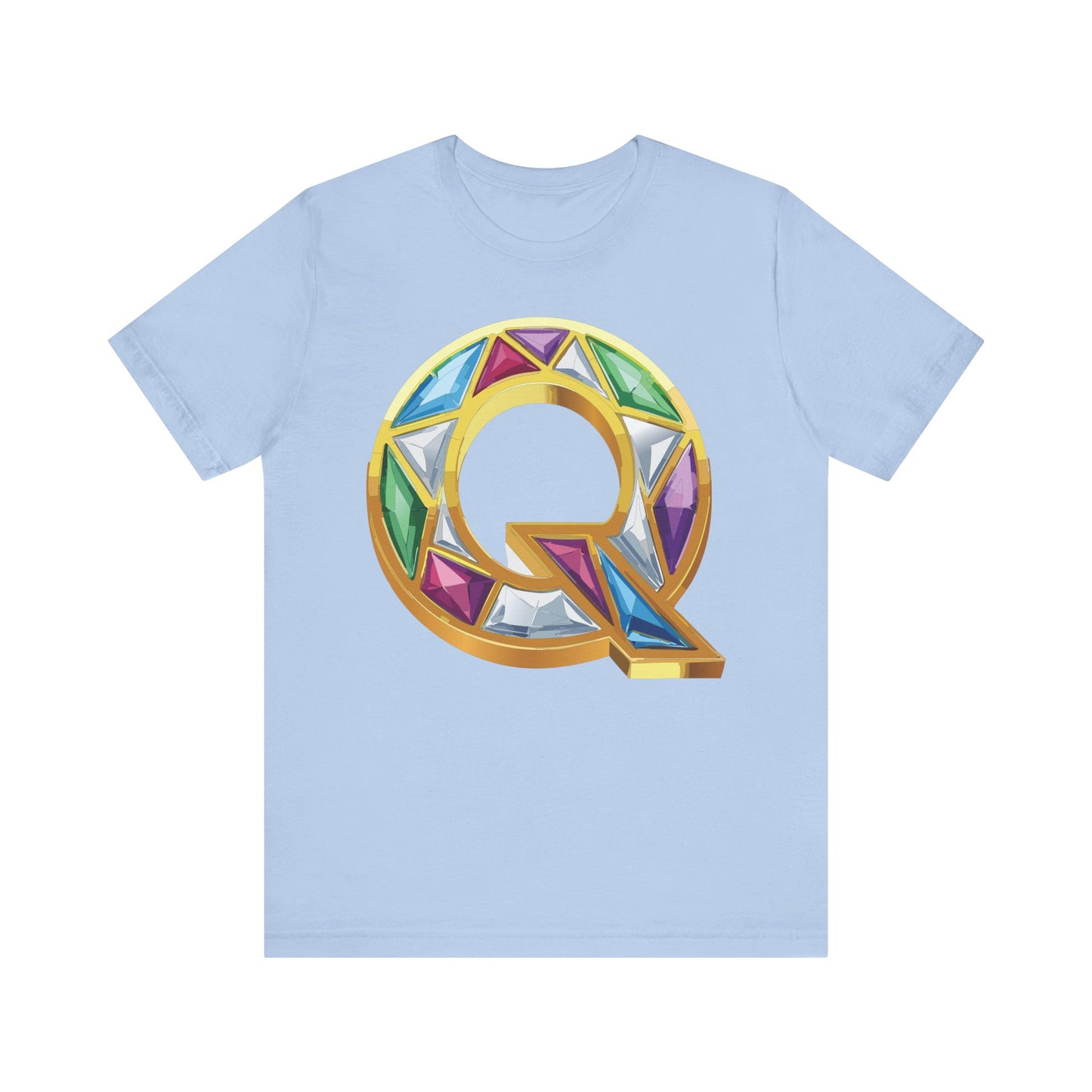 Letter Shirt, Shirt with Letters, Tee Shirt with Gold Letter, Shirt with Antique Letters