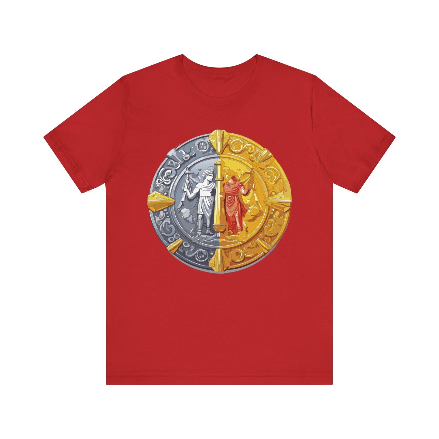 Coin Shirt, Shirt with Coin, Tee Shirt with Gold Coin, Shirt with Antique Coin