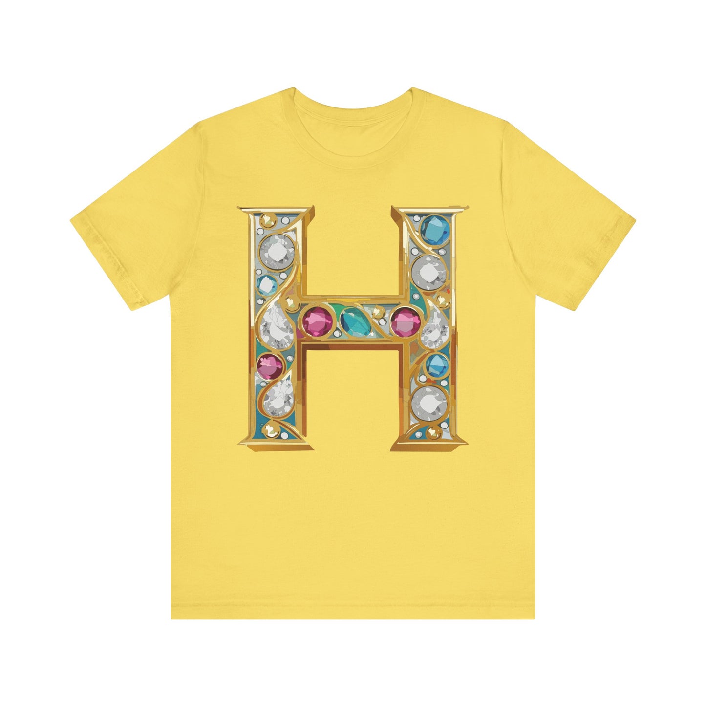 Letter Shirt, Shirt with Letters, Tee Shirt with Gold Letter, Shirt with Antique Letters