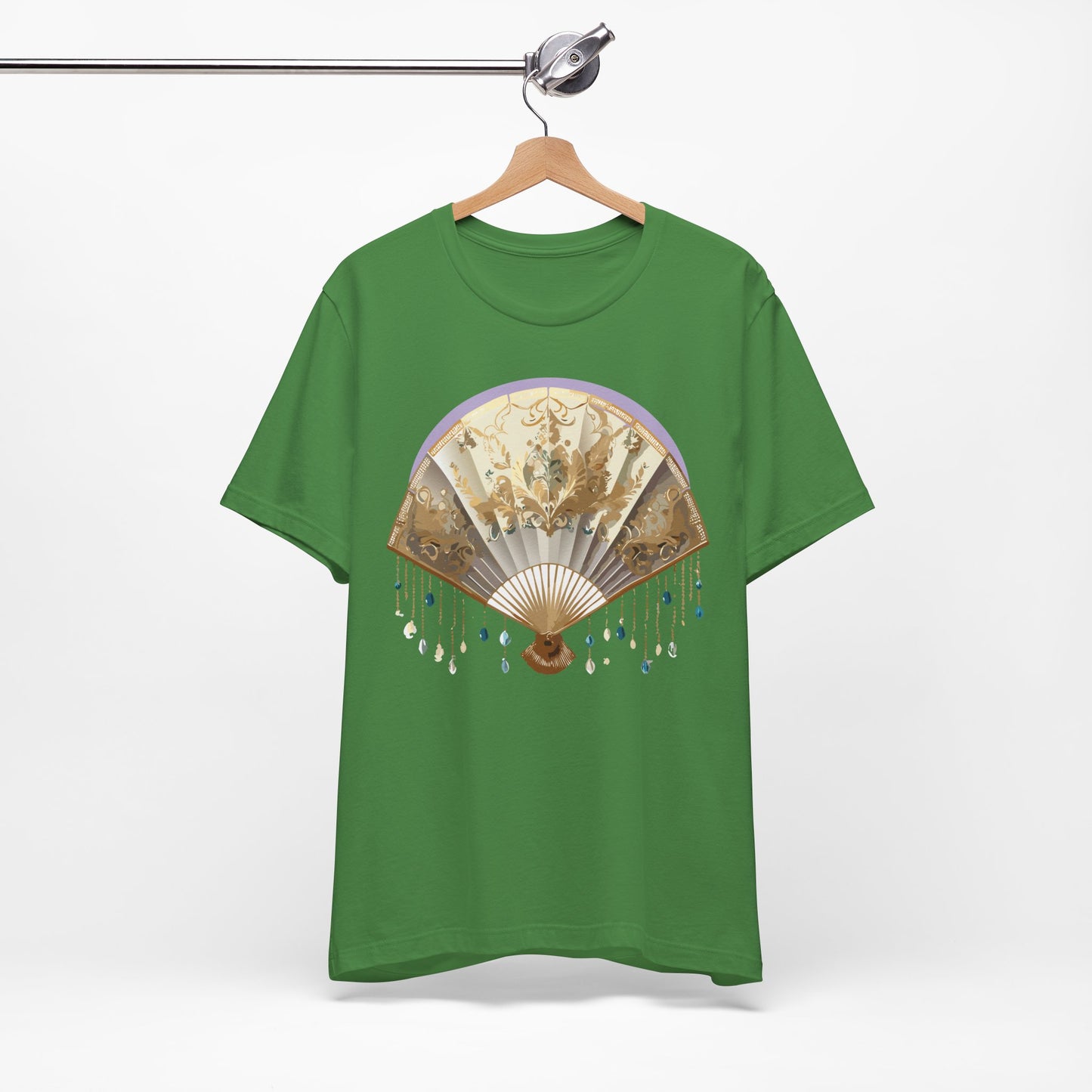 Fan shirt, Shirt with Fan, Tee Shirt with Gold Blower