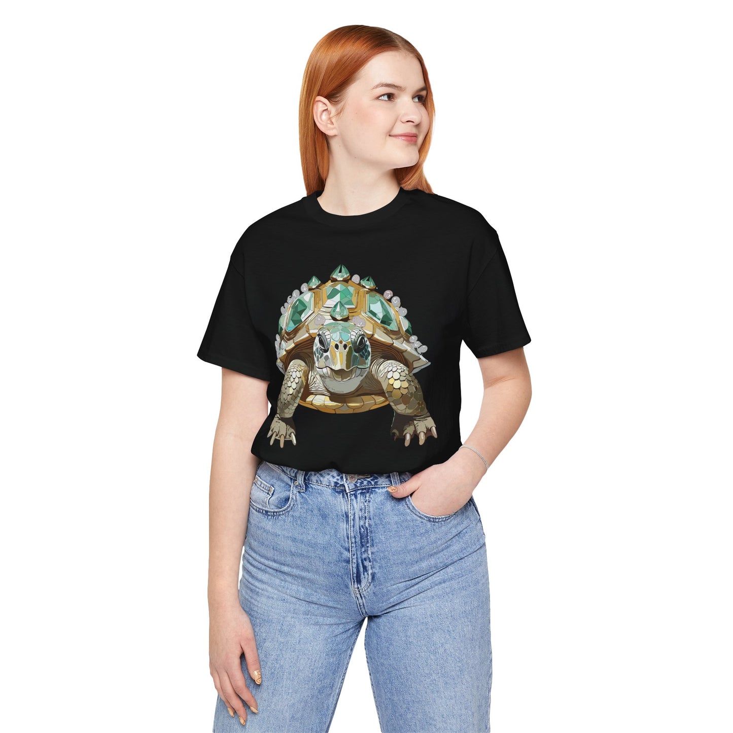 Animal Shirt, Shirt with Animal, Tee Shirt with Gold Animal Medal, Shirt with Antique Animal Medallion