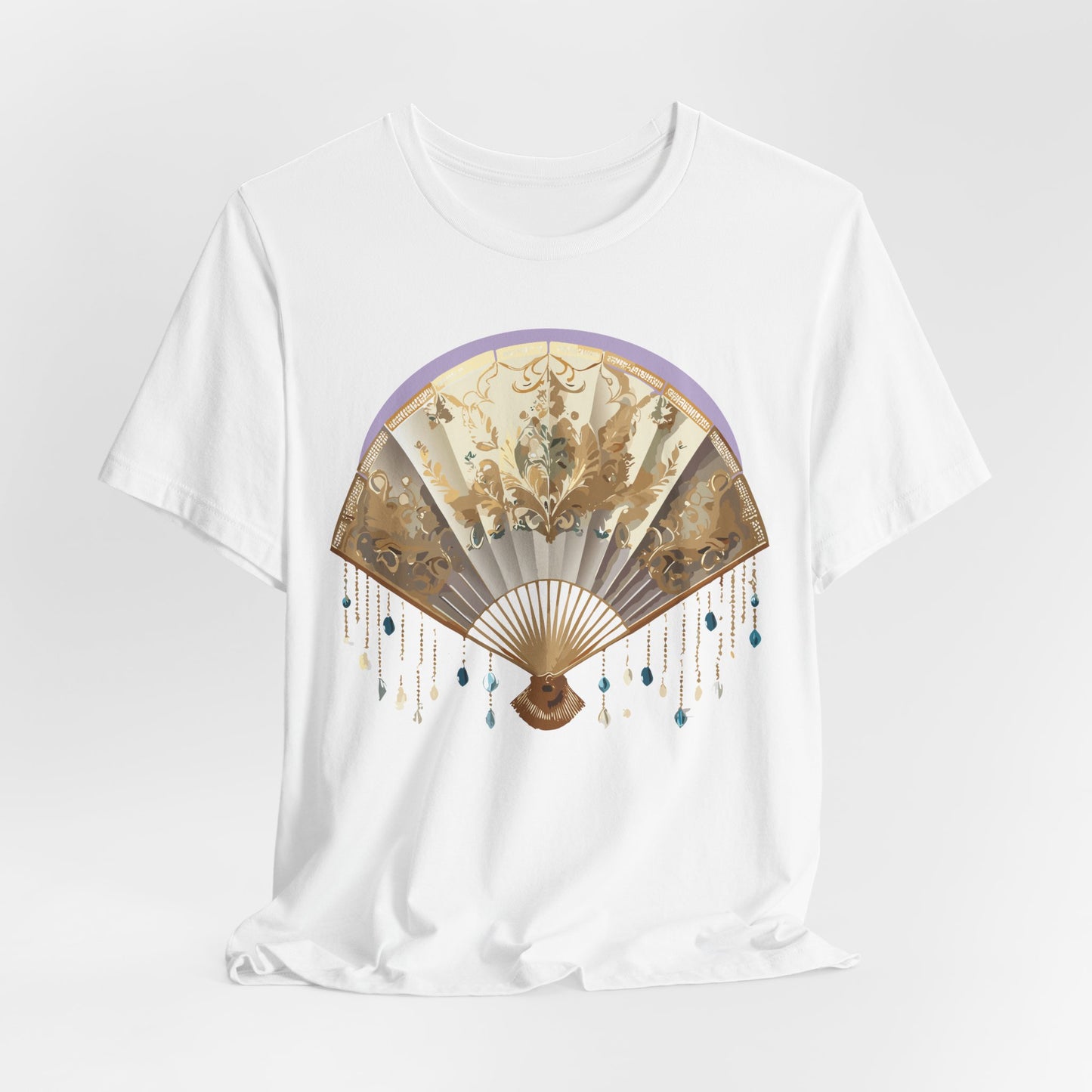 Fan shirt, Shirt with Fan, Tee Shirt with Gold Blower
