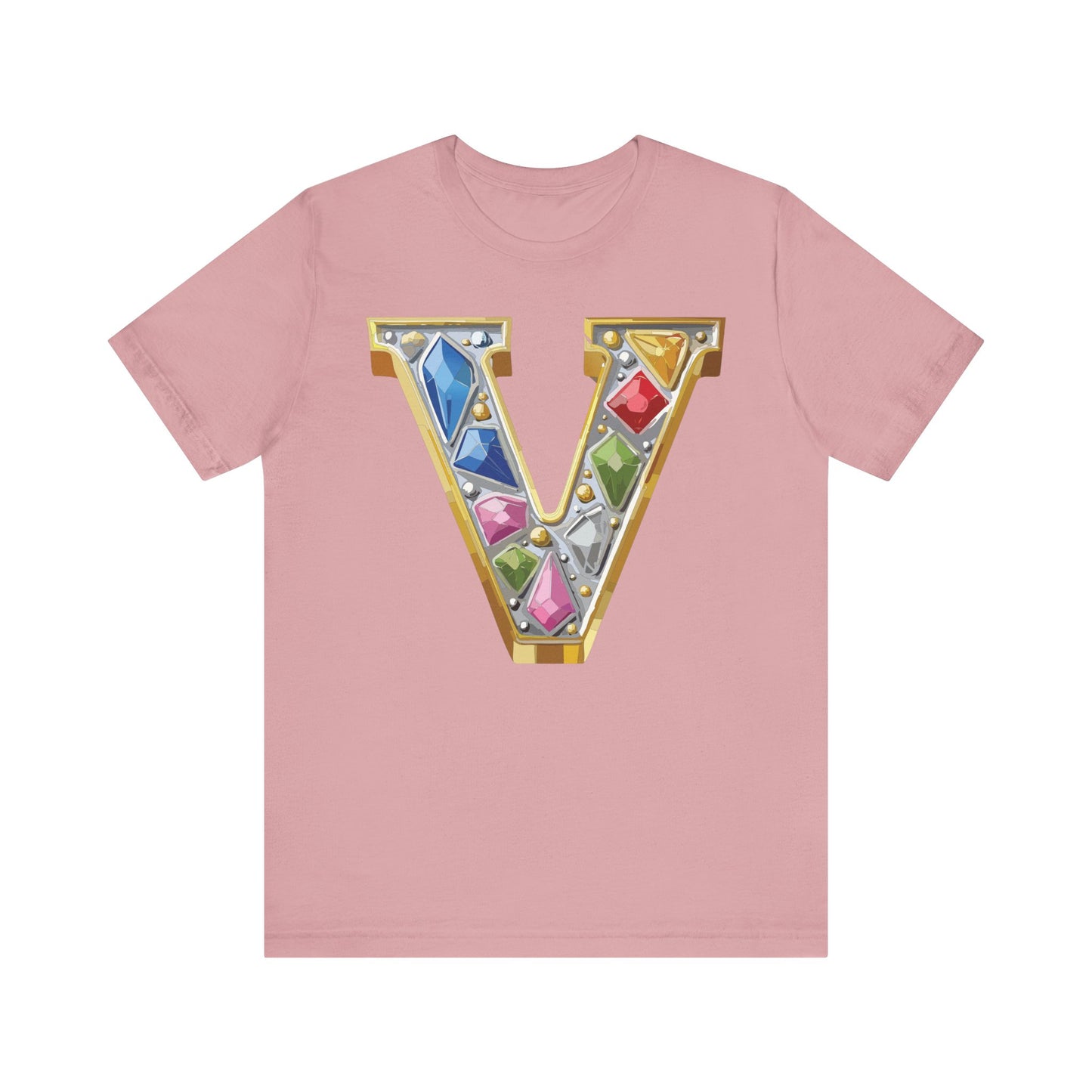 Letter Shirt, Shirt with Letters, Tee Shirt with Gold Letter, Shirt with Antique Letters