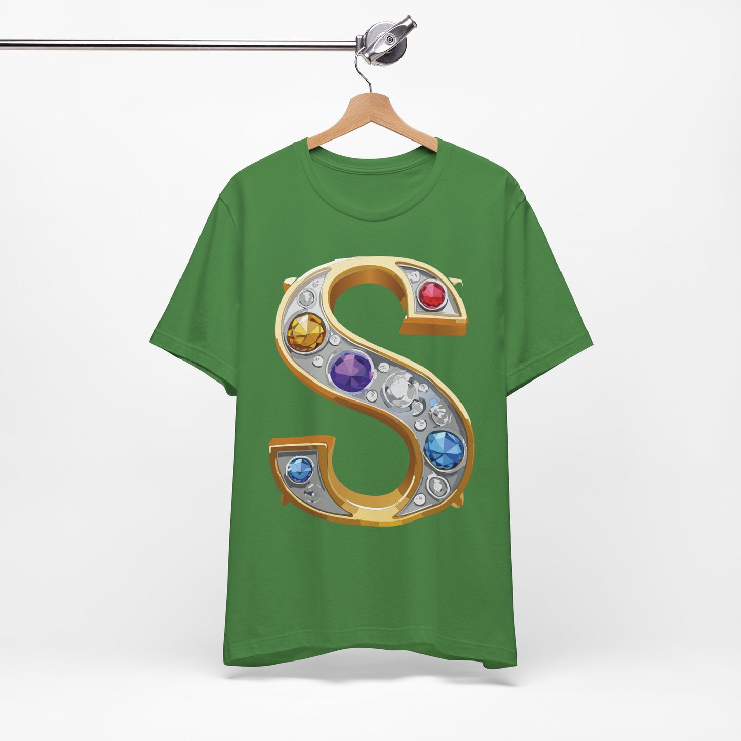 Letter Shirt, Shirt with Letters, Tee Shirt with Gold Letter, Shirt with Antique Letters