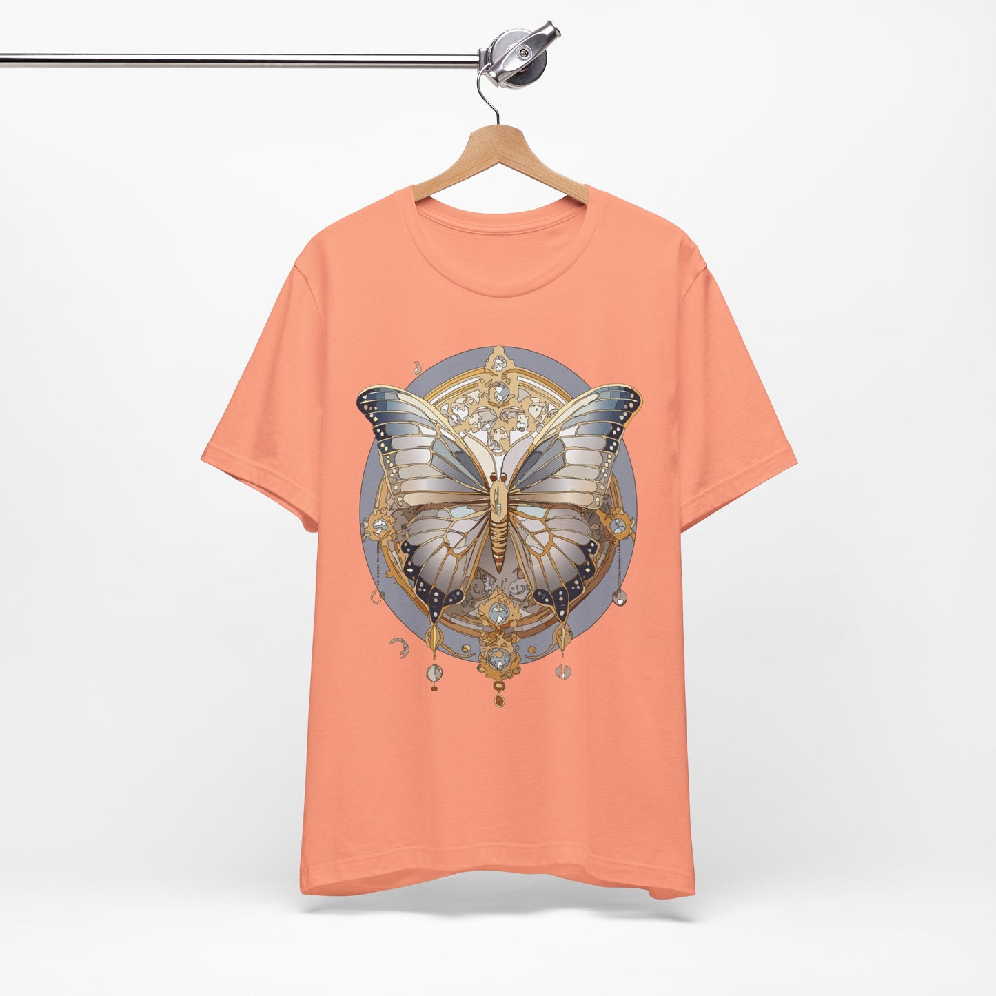Butterfly Shirt, Shirt with Butterfly, Tee Shirt with Antique Butterfly