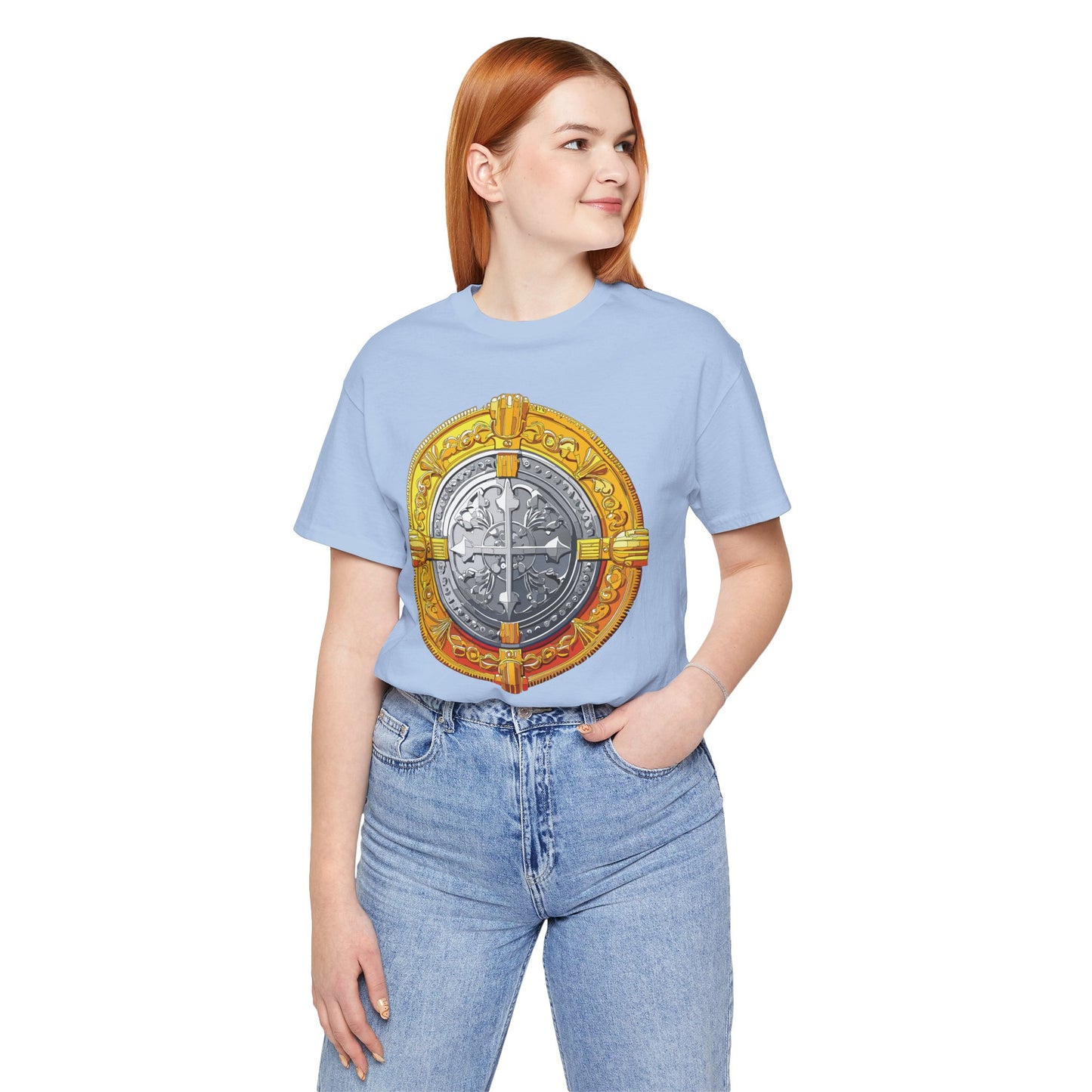 Coin Shirt, Shirt with Coin, Tee Shirt with Gold Coin, Shirt with Antique Coin