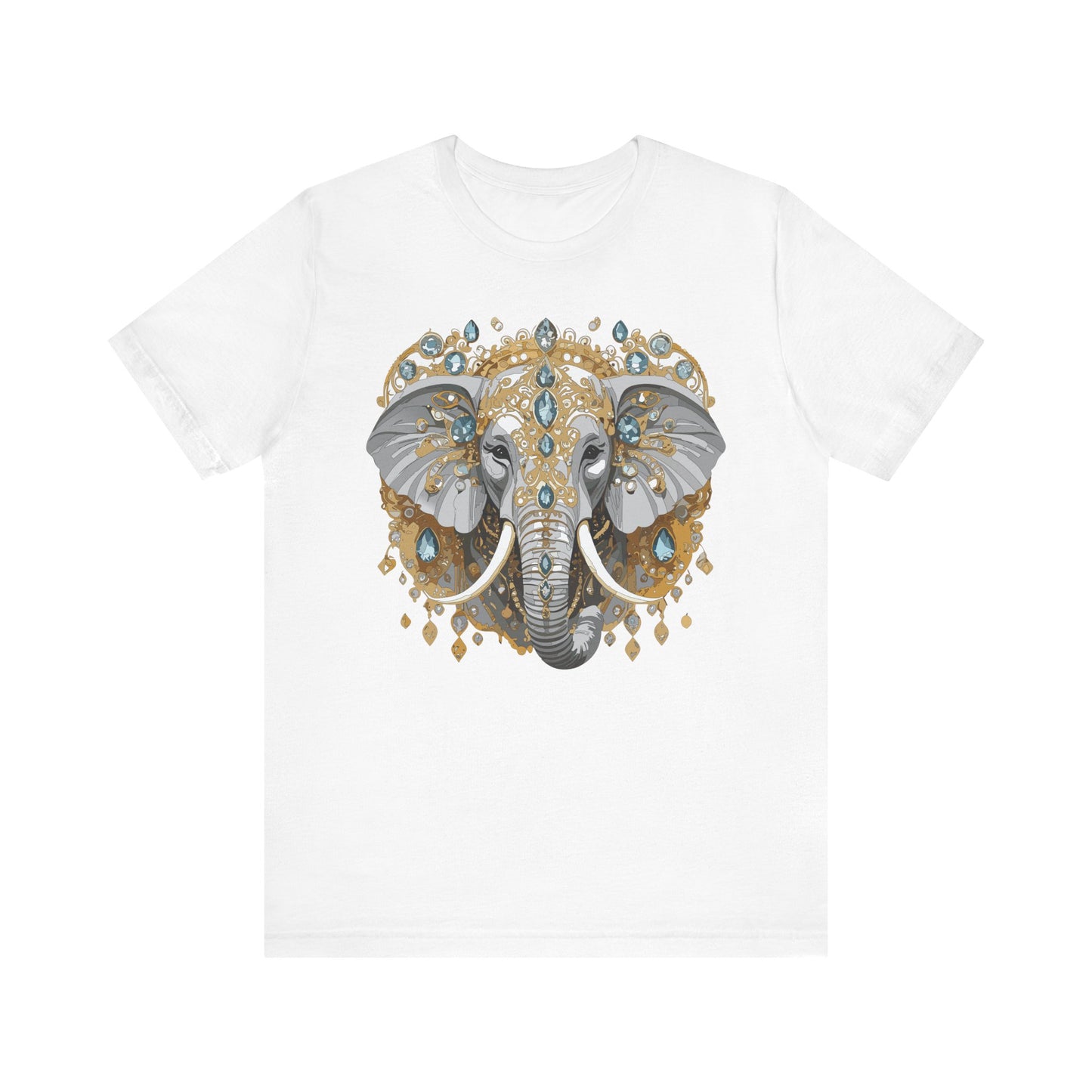 Animal Shirt, Shirt with Animal, Tee Shirt with Gold Animal Medal, Shirt with Antique Animal Medallion