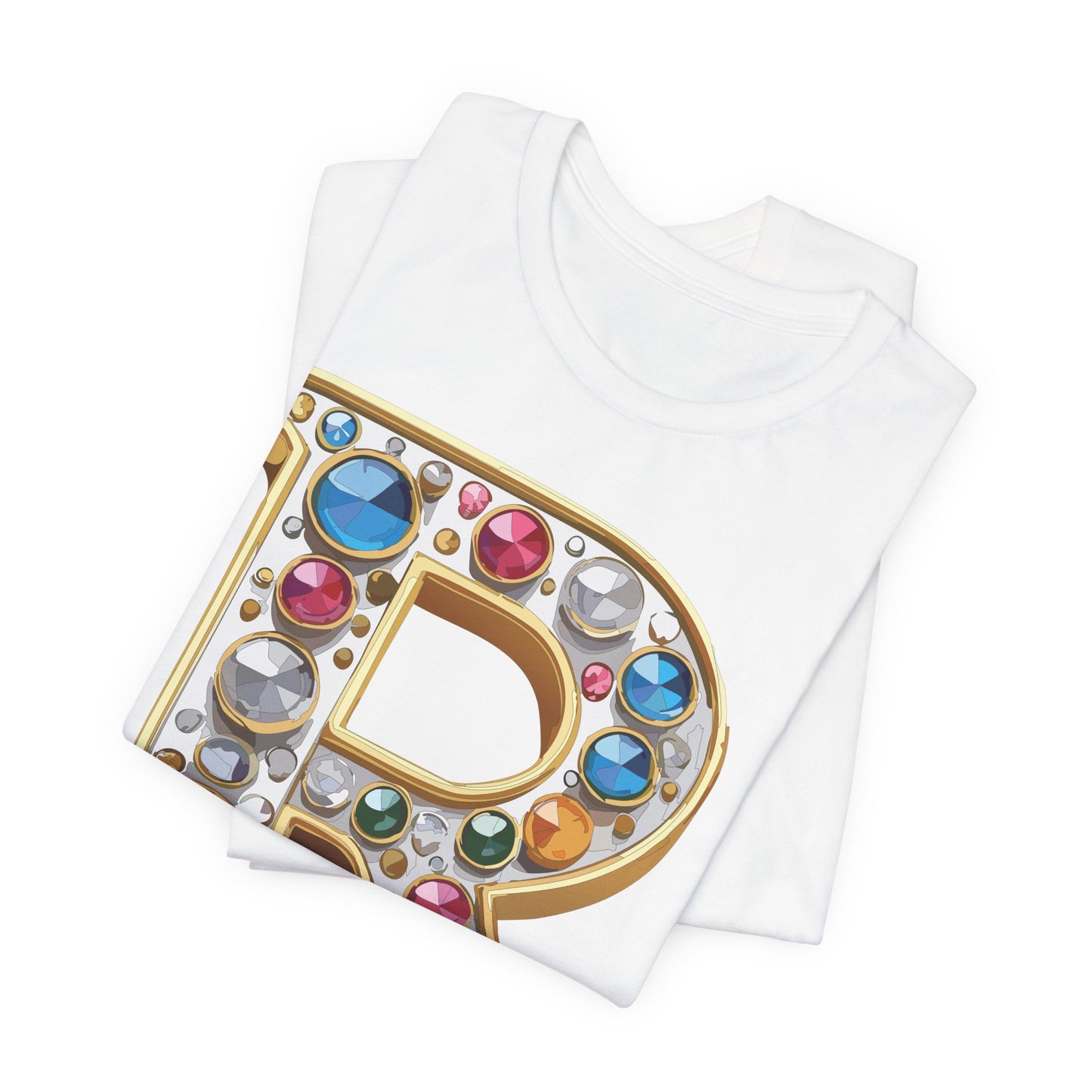 Letter Shirt, Shirt with Letters, Tee Shirt with Gold Letter, Shirt with Antique Letters