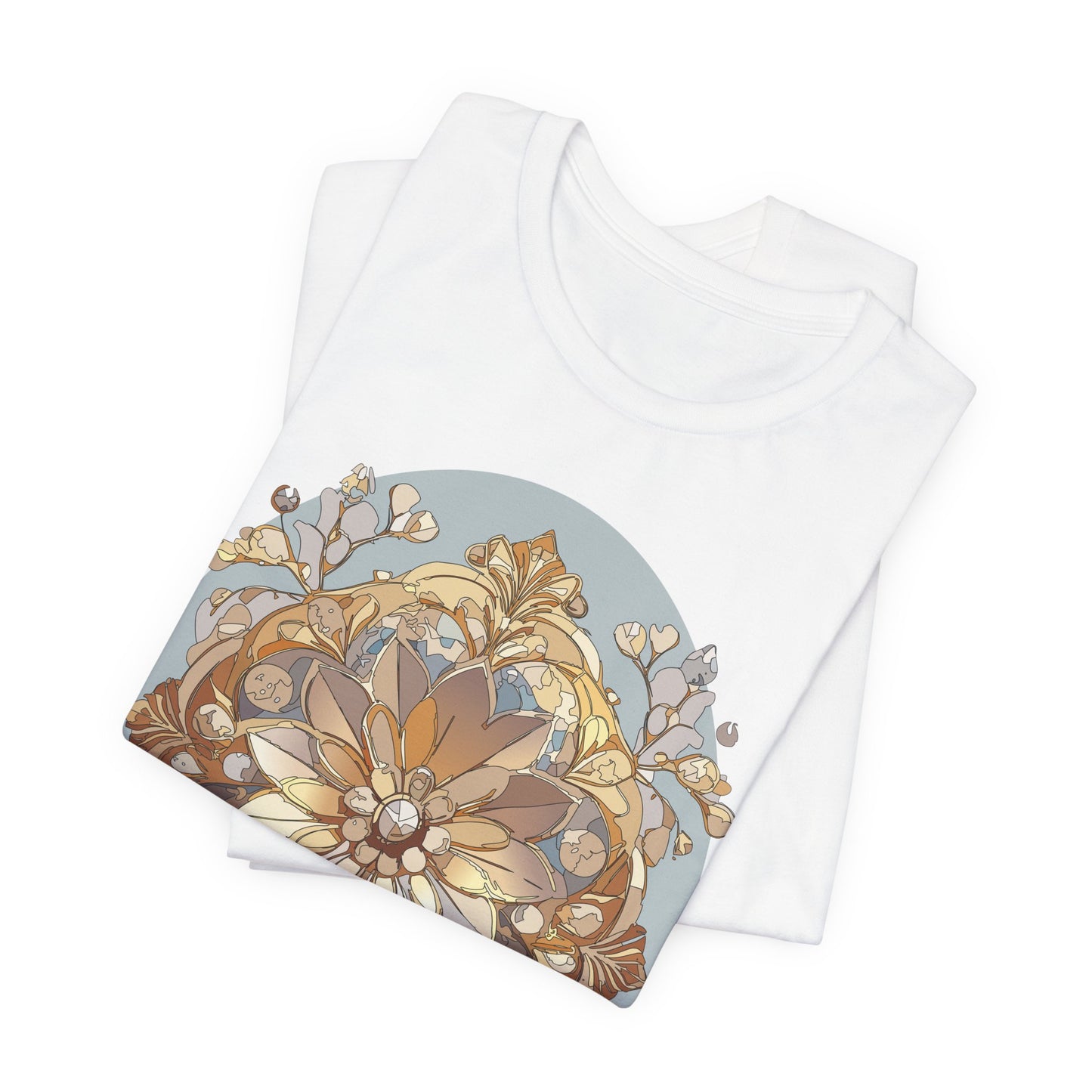 Floral Shirt, Flower Shirt, Tee Shirt with Antique Flower