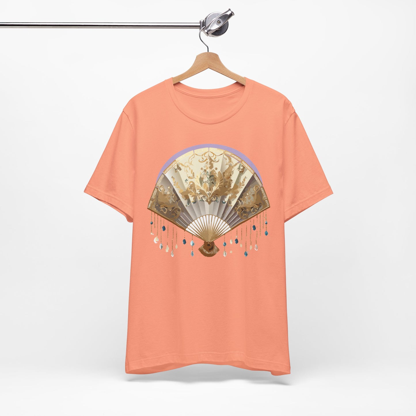 Fan shirt, Shirt with Fan, Tee Shirt with Gold Blower