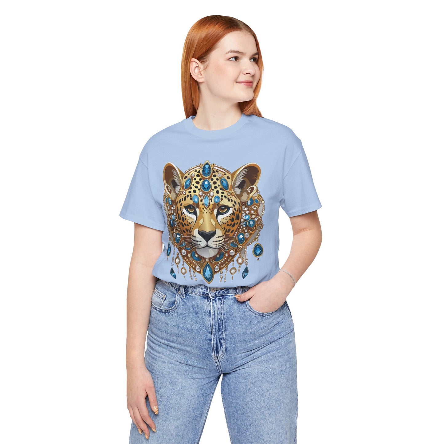 Animal Shirt, Shirt with Animal, Tee Shirt with Gold Animal Medal, Shirt with Antique Animal Medallion