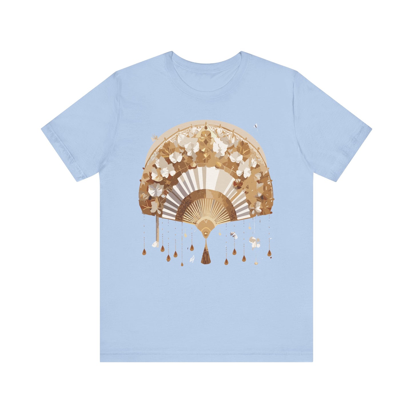 Fan shirt, Shirt with Fan, Tee Shirt with Gold Blower