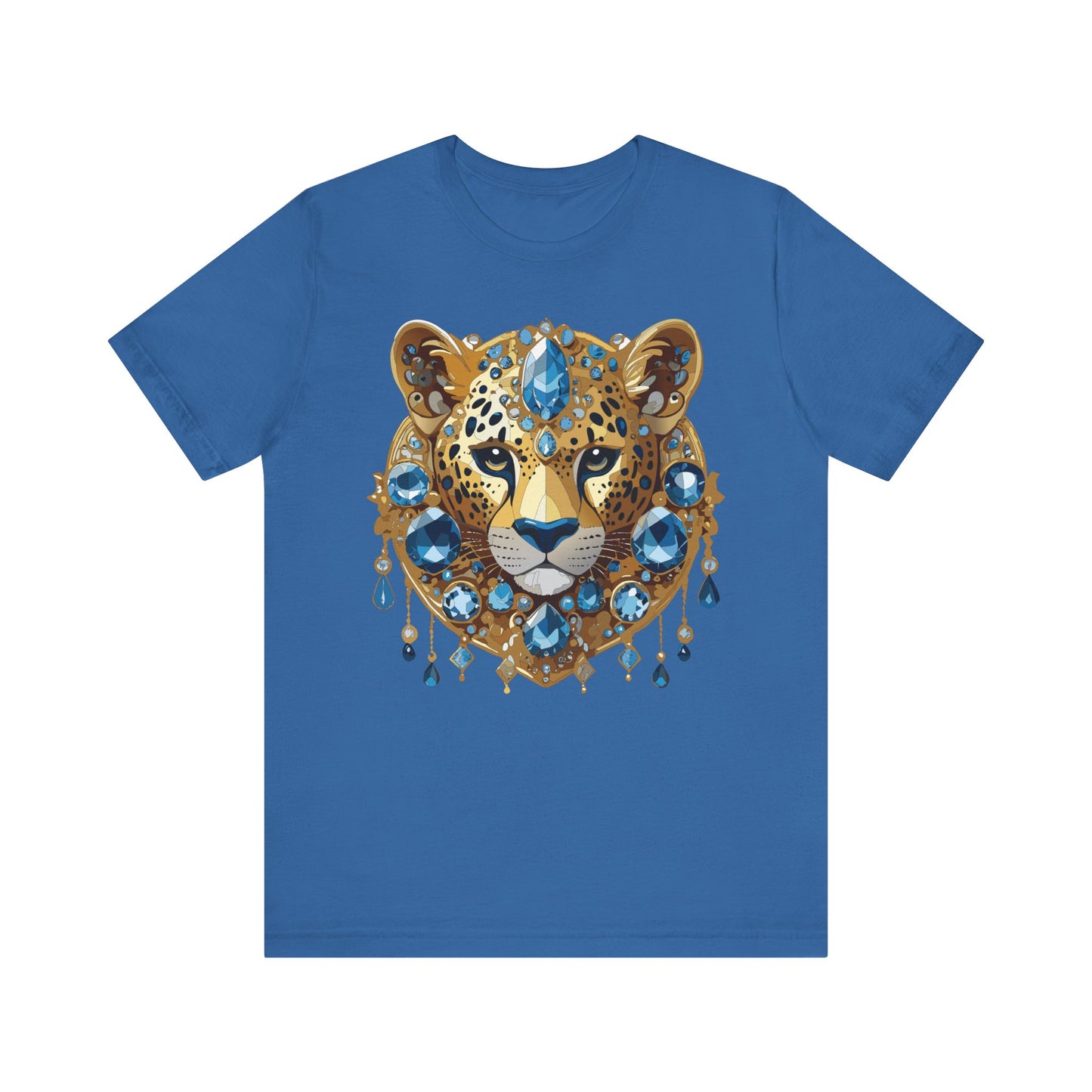 Animal Shirt, Shirt with Animal, Tee Shirt with Gold Animal Medal, Shirt with Antique Animal Medallion