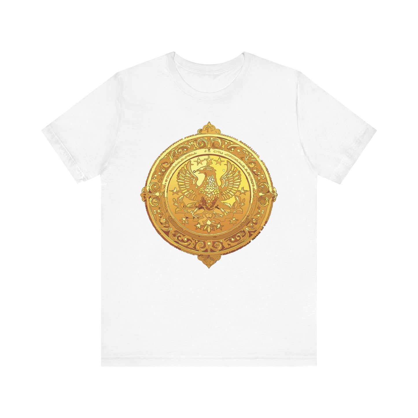 Coin Shirt, Shirt with Coin, Tee Shirt with Gold Coin, Shirt with Antique Coin