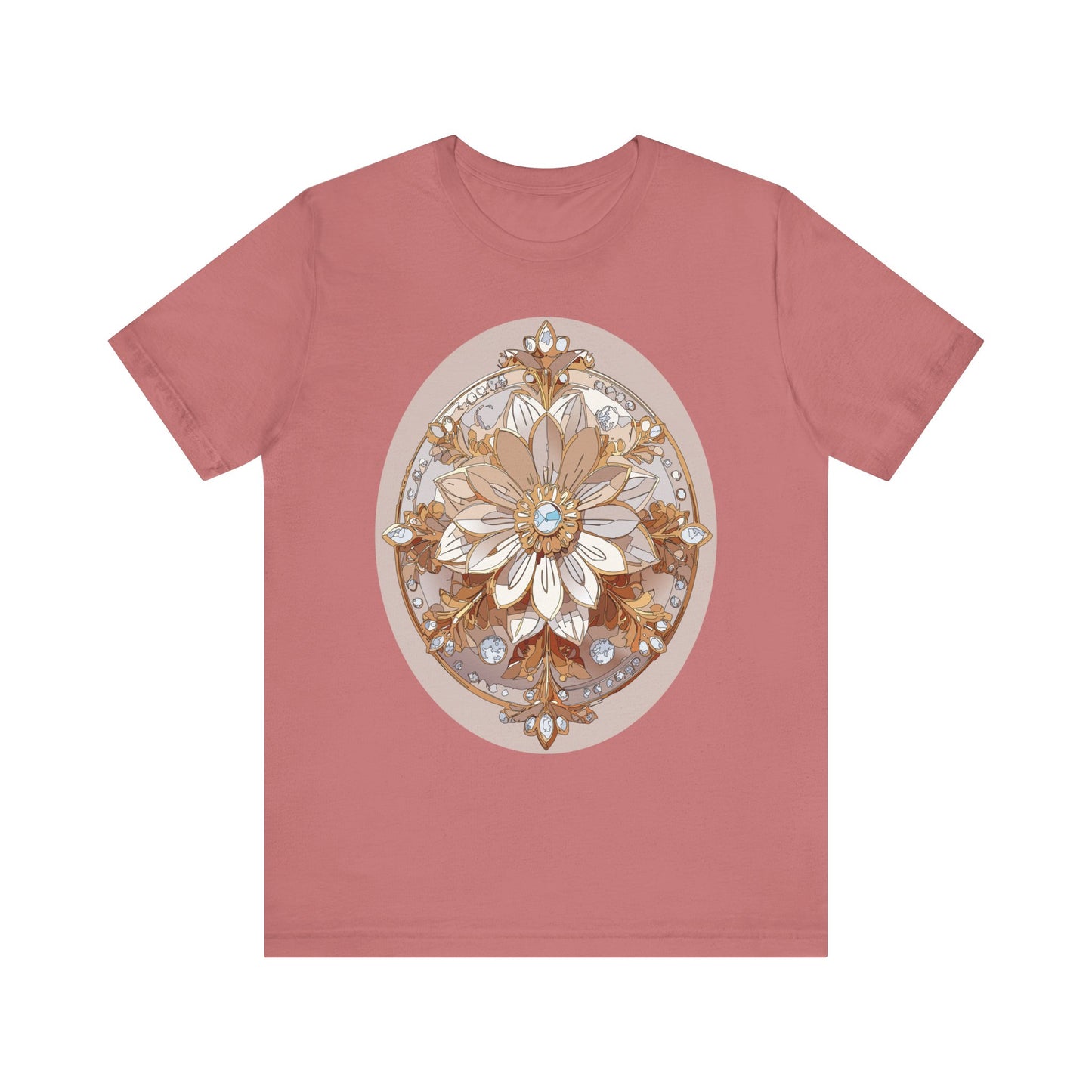 Floral Shirt, Flower Shirt, Tee Shirt with Antique Flower