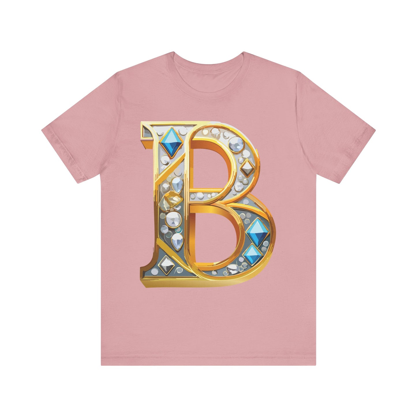 Letter Shirt, Shirt with Letters, Tee Shirt with Gold Letter, Shirt with Antique Letters