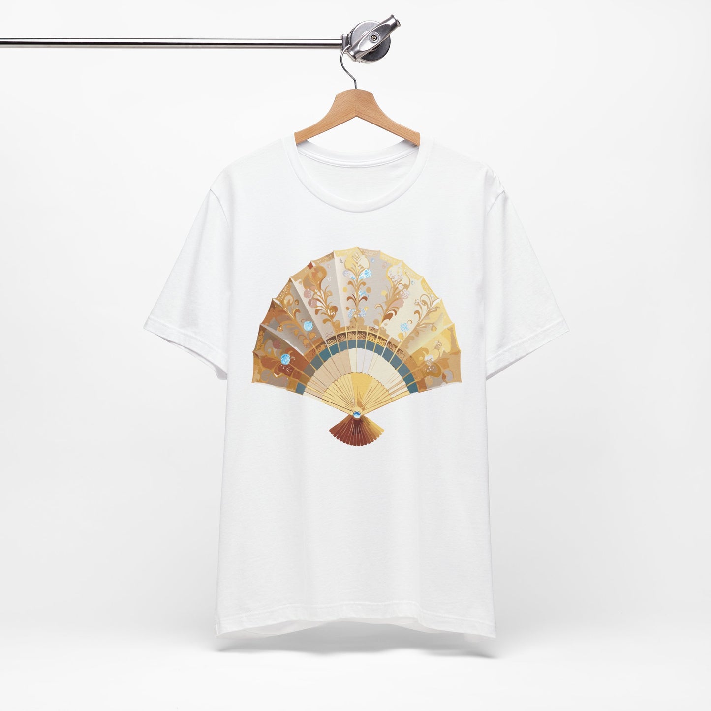Fan shirt, Shirt with Fan, Tee Shirt with Gold Blower