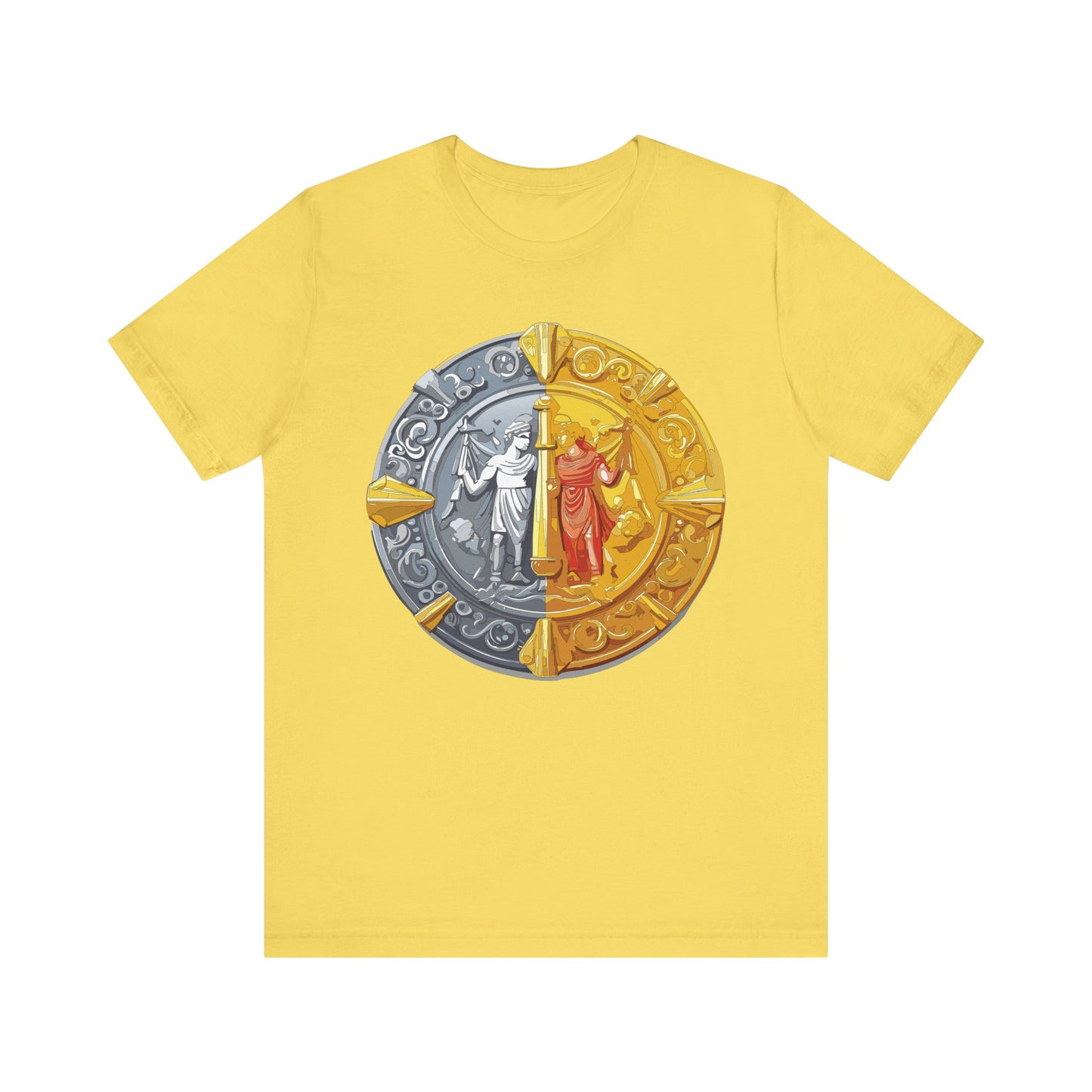 Coin Shirt, Shirt with Coin, Tee Shirt with Gold Coin, Shirt with Antique Coin
