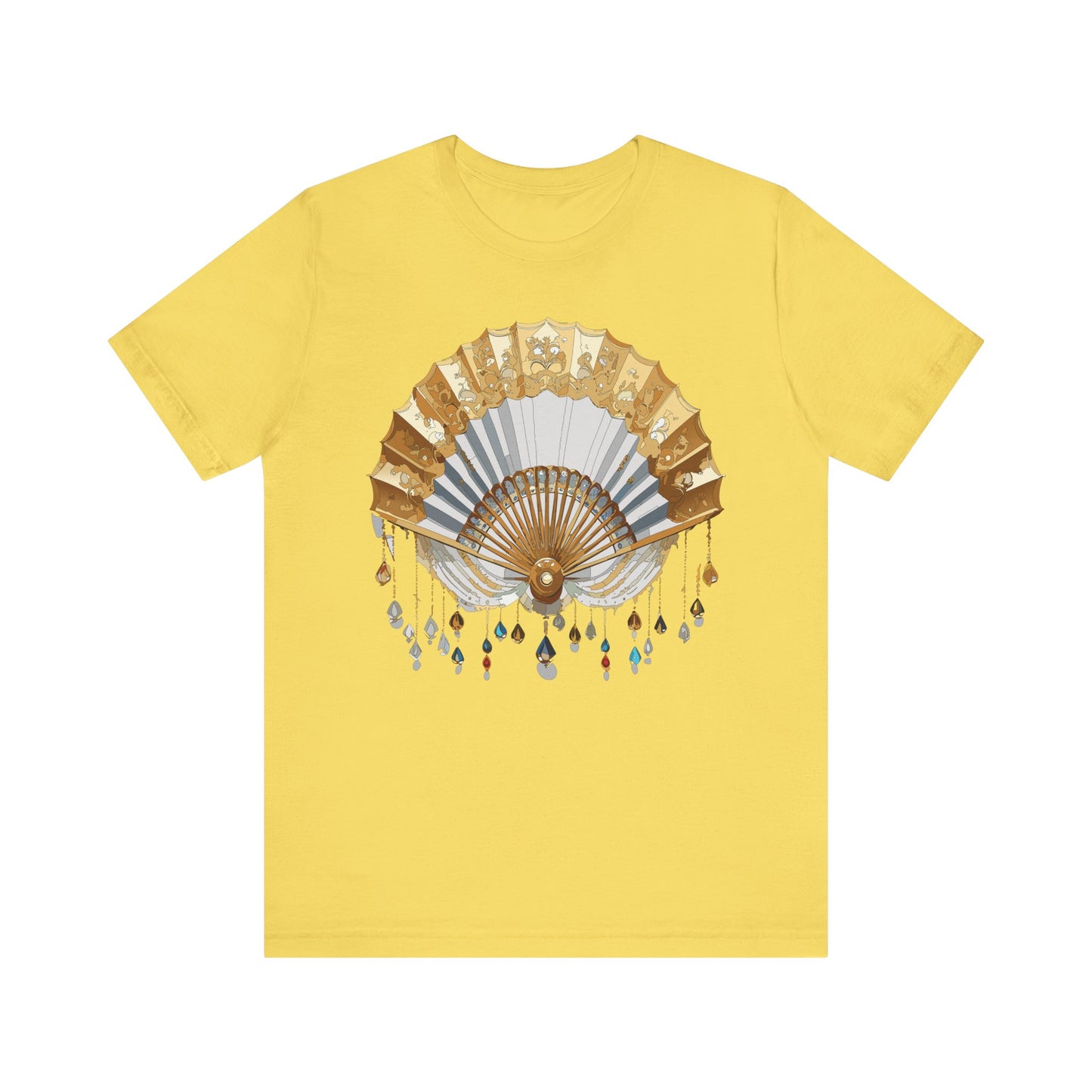 Fan shirt, Shirt with Fan, Tee Shirt with Gold Blower