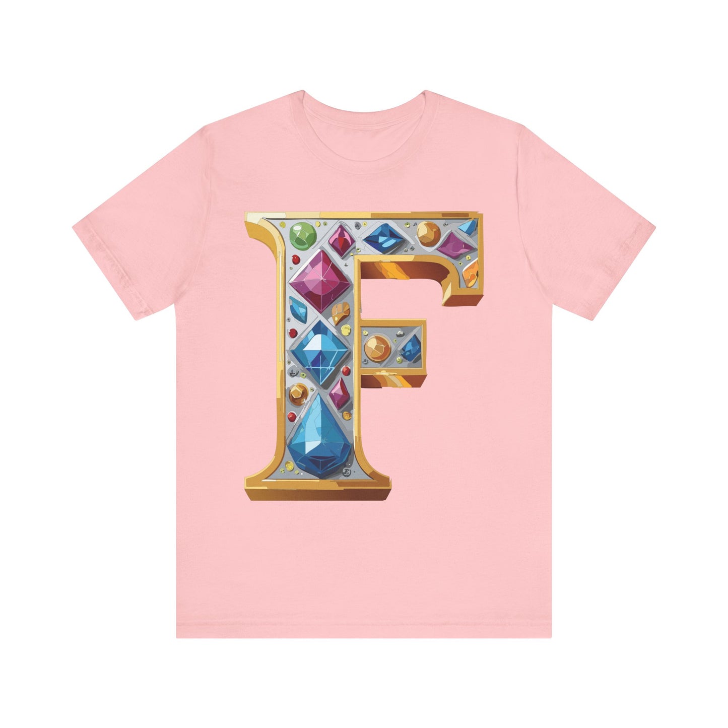 Letter Shirt, Shirt with Letters, Tee Shirt with Gold Letter, Shirt with Antique Letters