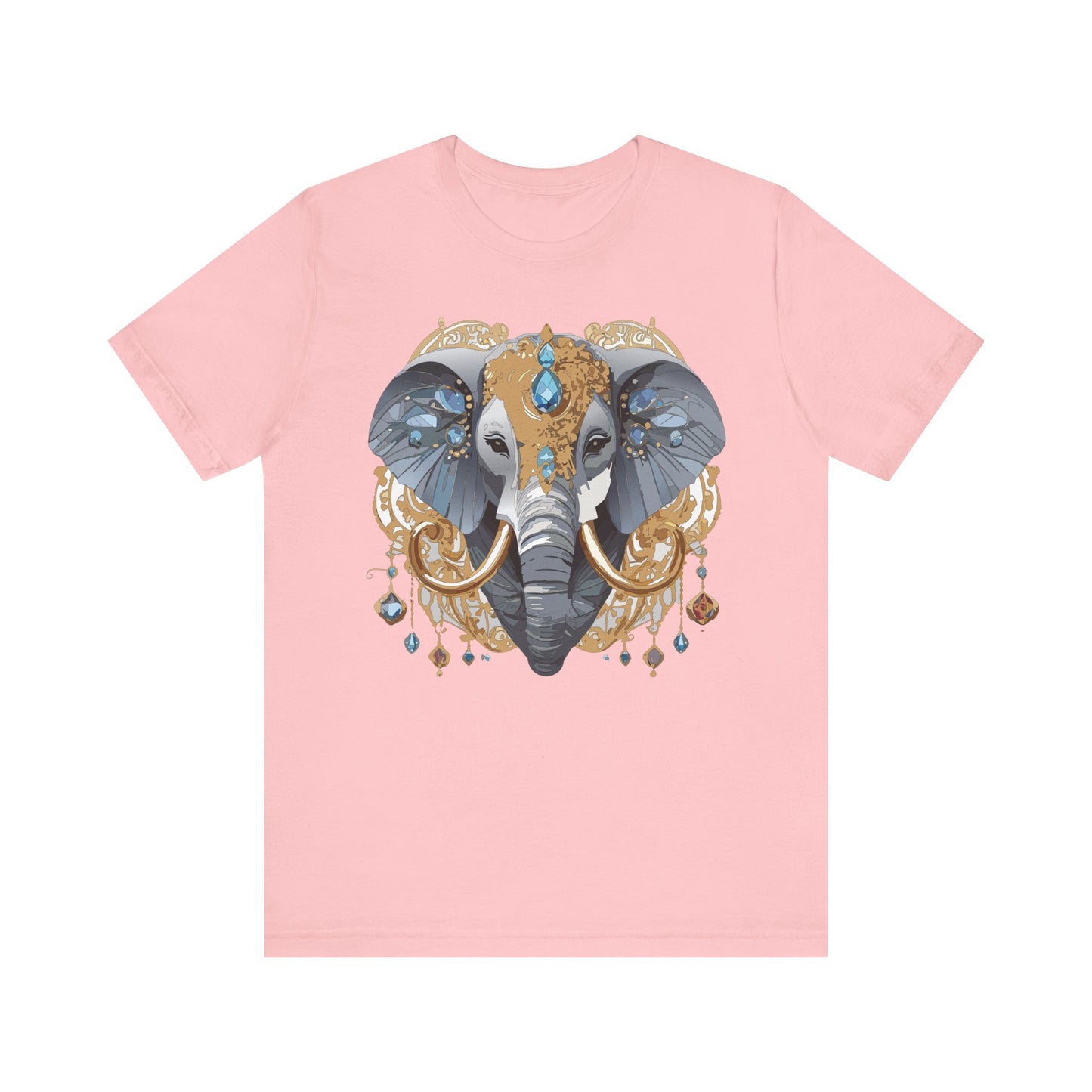 Animal Shirt, Shirt with Animal, Tee Shirt with Gold Animal Medal, Shirt with Antique Animal Medallion