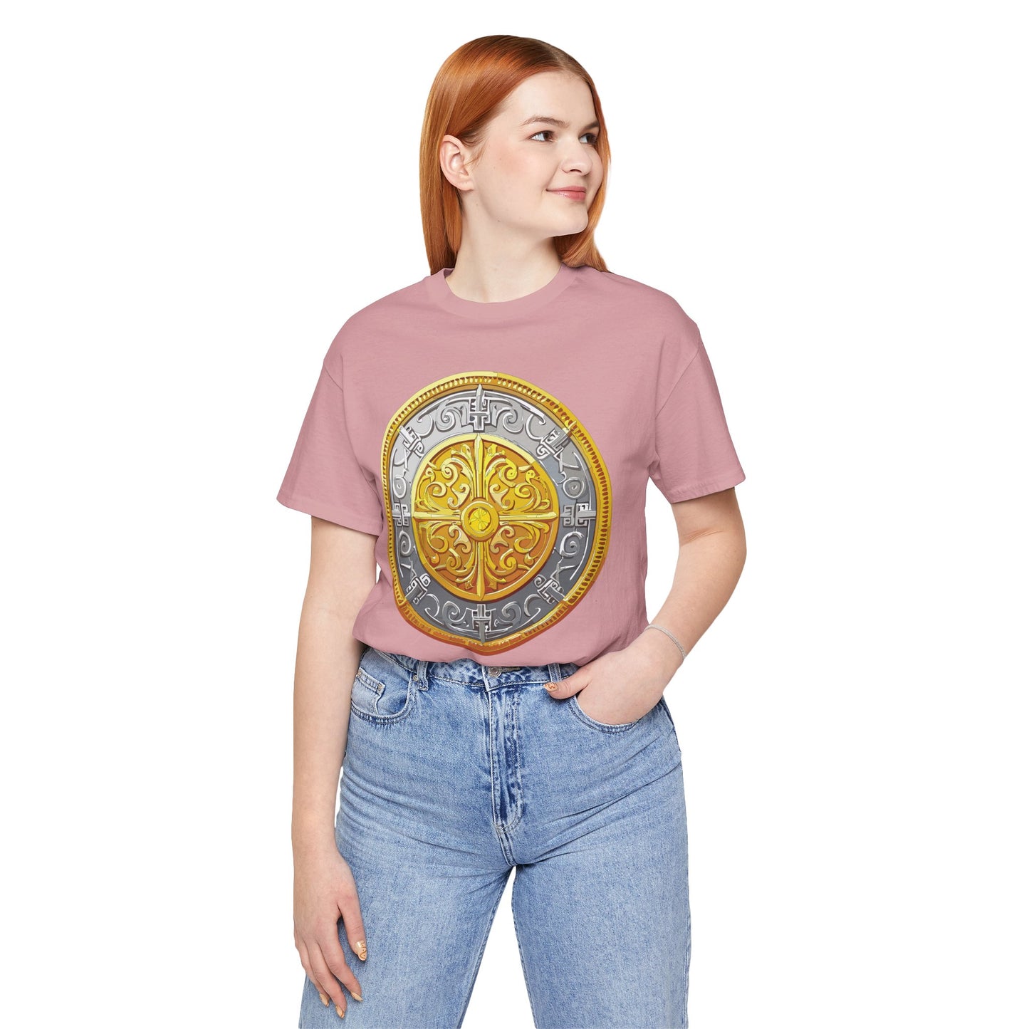 Coin Shirt, Shirt with Coin, Tee Shirt with Gold Coin, Shirt with Antique Coin