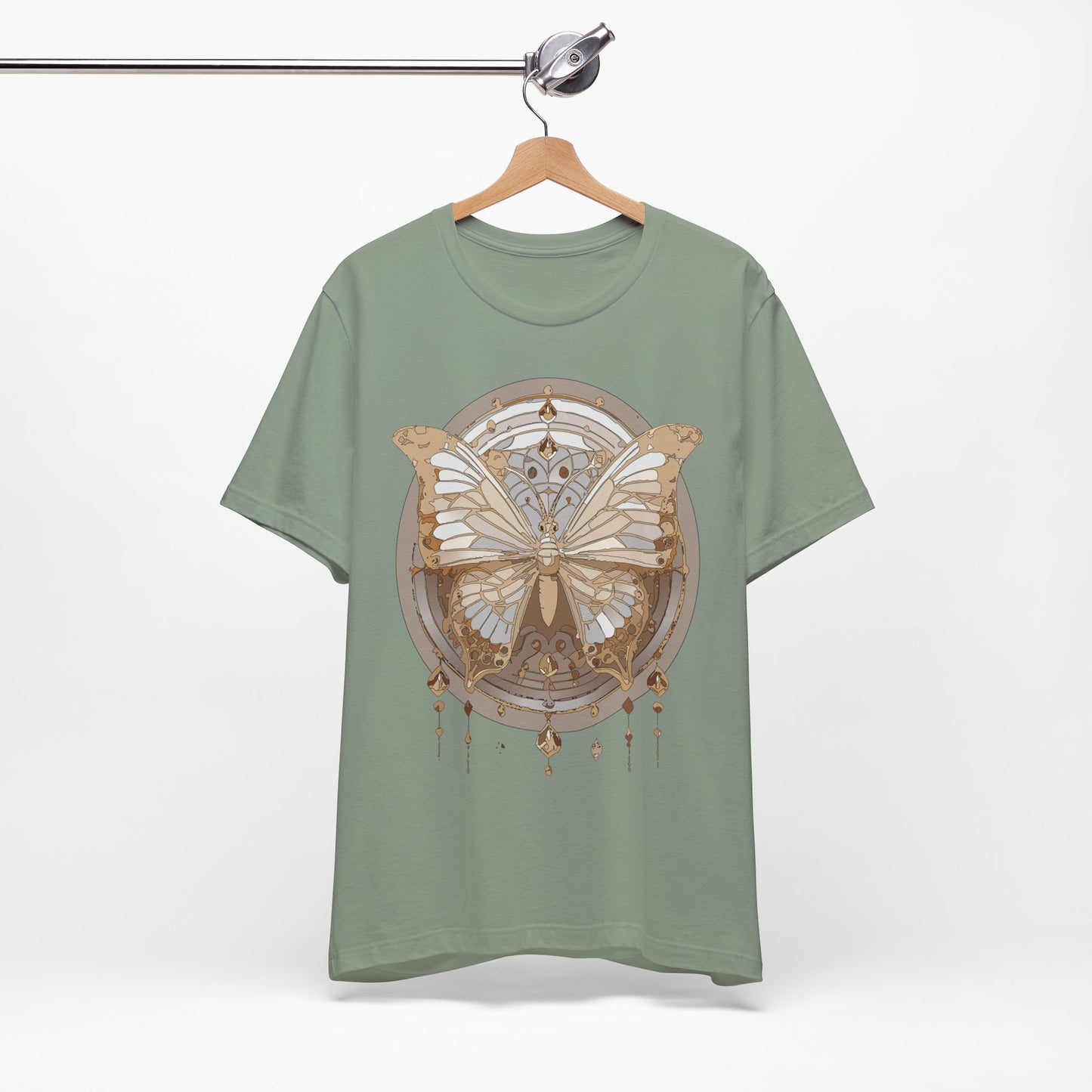 Butterfly Shirt, Shirt with Butterfly, Tee Shirt with Antique Butterfly