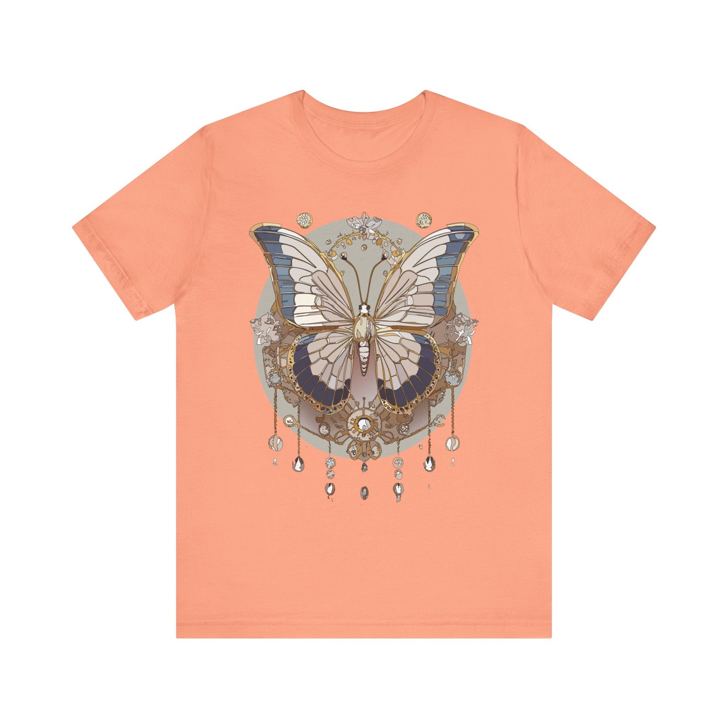 Butterfly Shirt, Shirt with Butterfly, Tee Shirt with Antique Butterfly