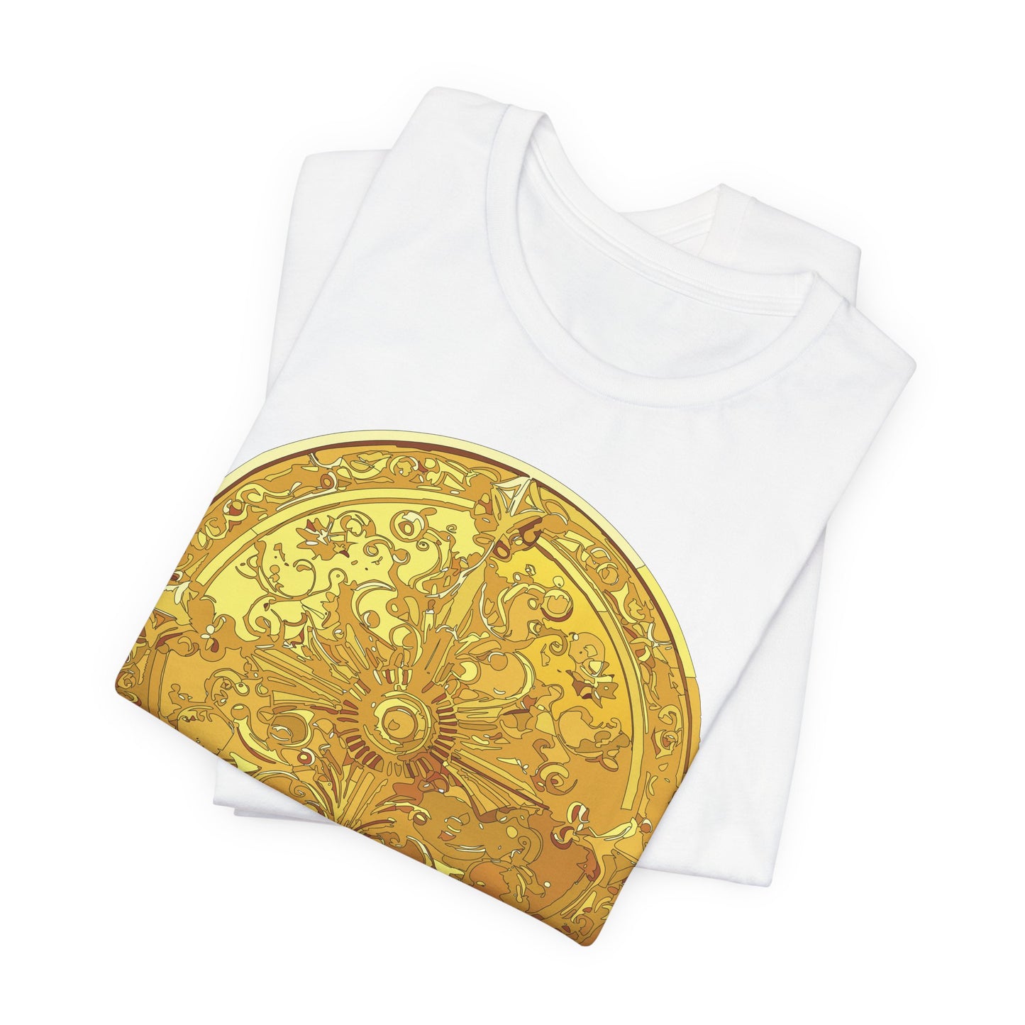 Coin Shirt, Shirt with Coin, Tee Shirt with Gold Coin, Shirt with Antique Coin
