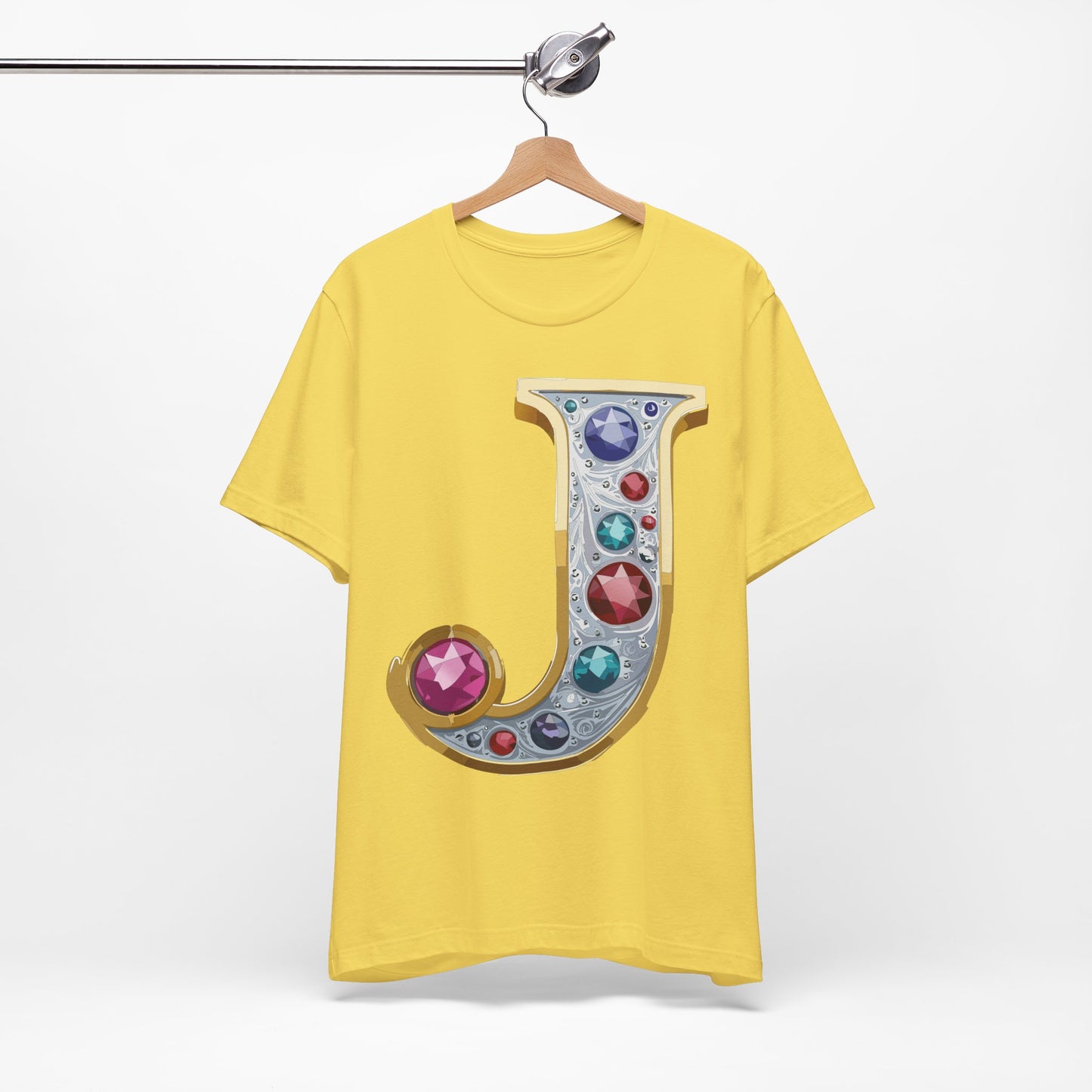 Letter Shirt, Shirt with Letters, Tee Shirt with Gold Letter, Shirt with Antique Letters