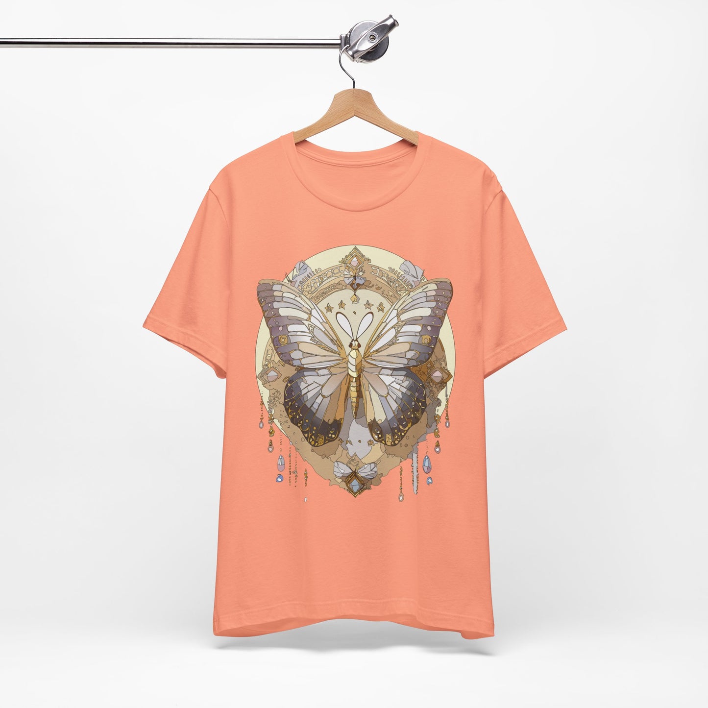 Butterfly Shirt, Shirt with Butterfly, Tee Shirt with Antique Butterfly