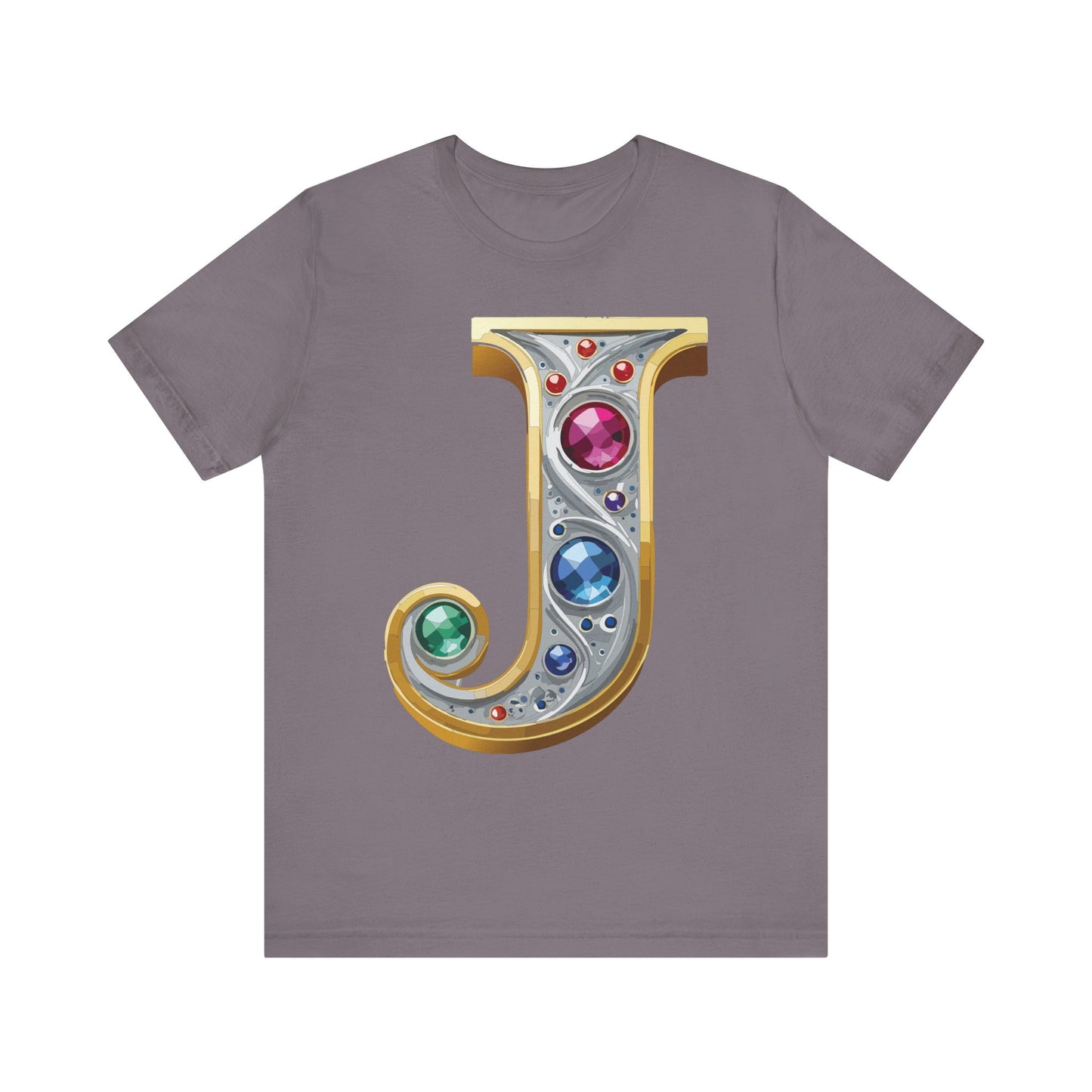 Letter Shirt, Shirt with Letters, Tee Shirt with Gold Letter, Shirt with Antique Letters