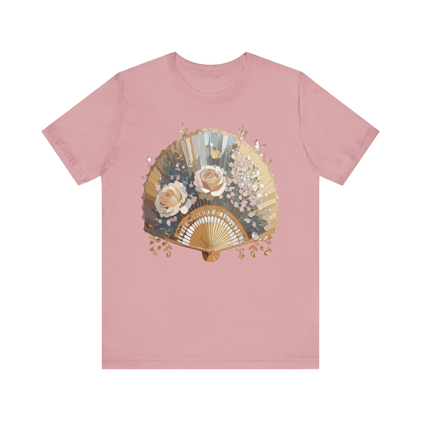 Fan shirt, Shirt with Fan, Tee Shirt with Gold Blower