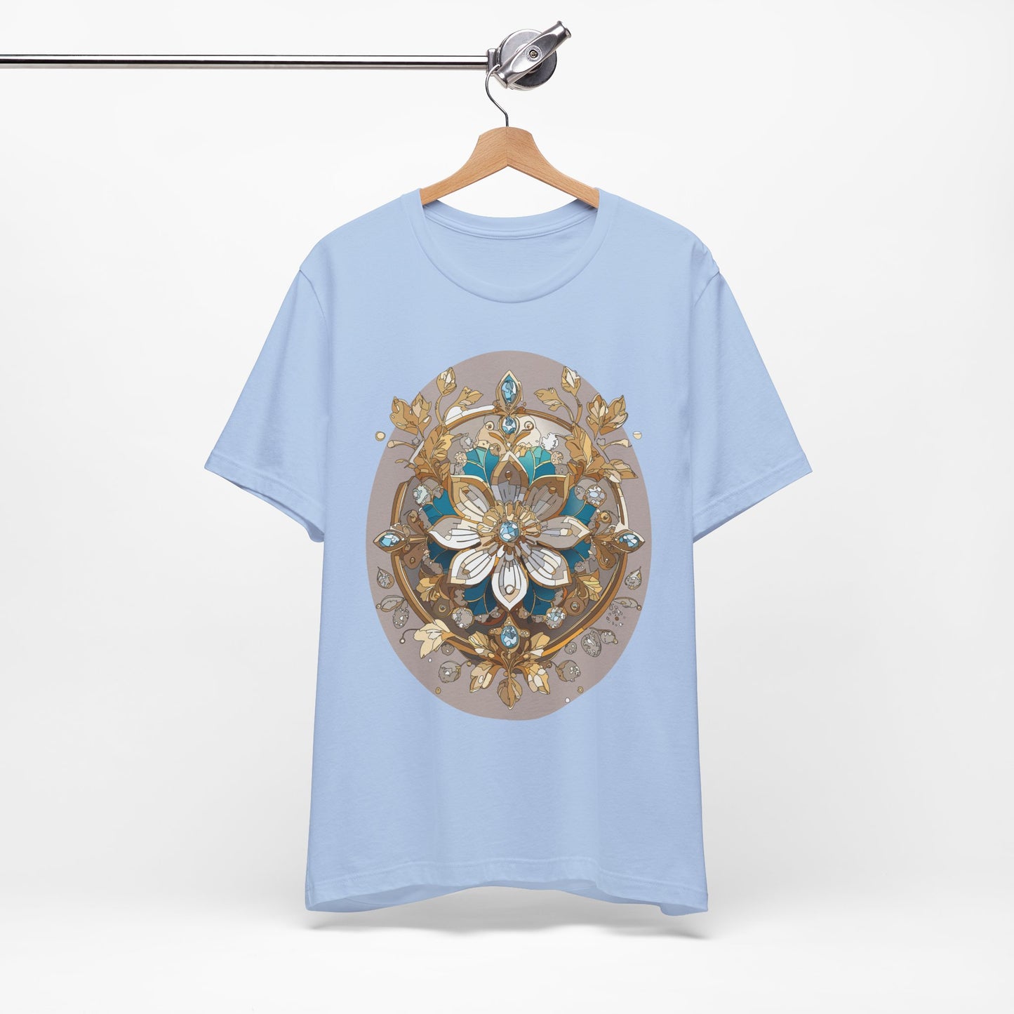Floral Shirt, Flower Shirt, Tee Shirt with Antique Flower