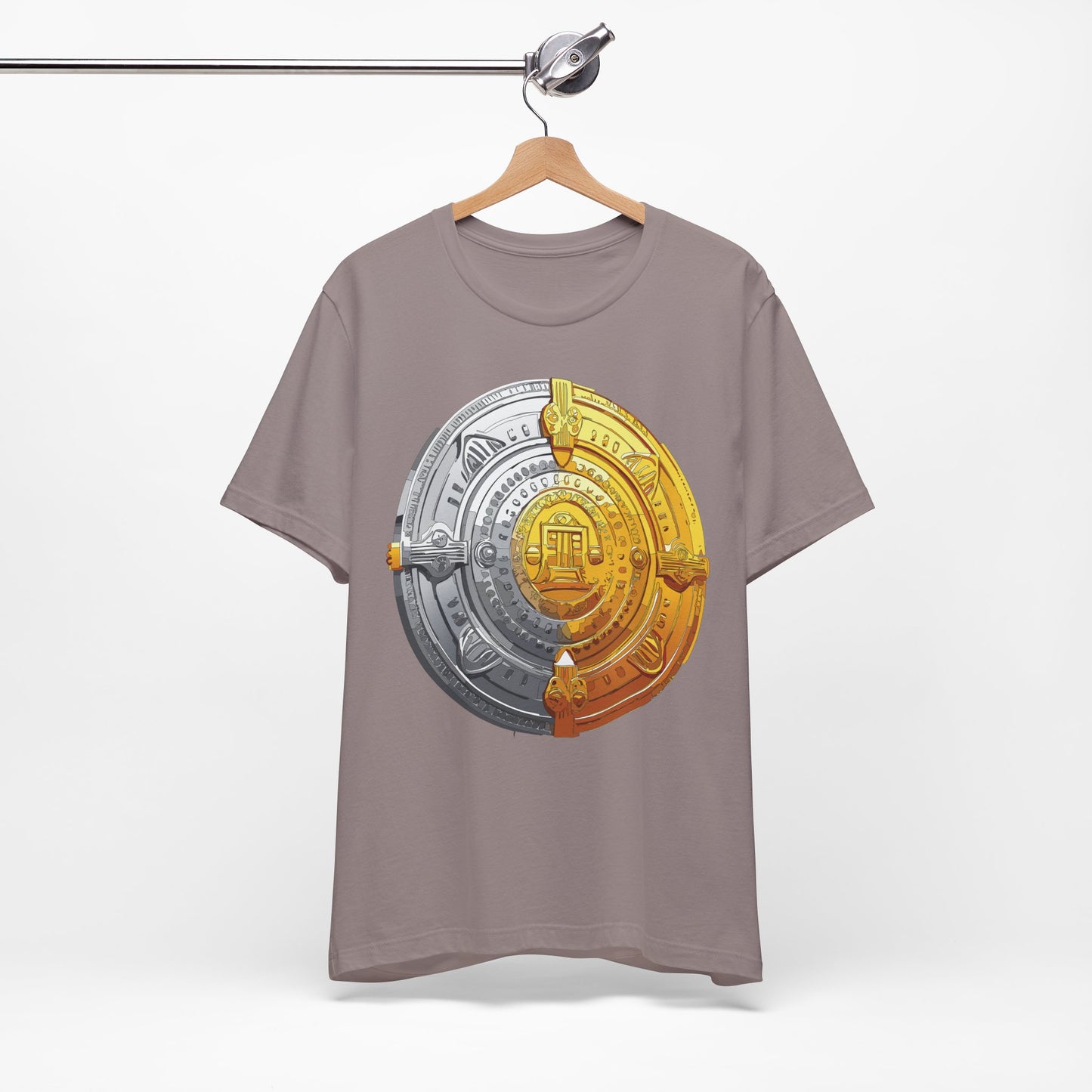 Coin Shirt, Shirt with Coin, Tee Shirt with Gold Coin, Shirt with Antique Coin