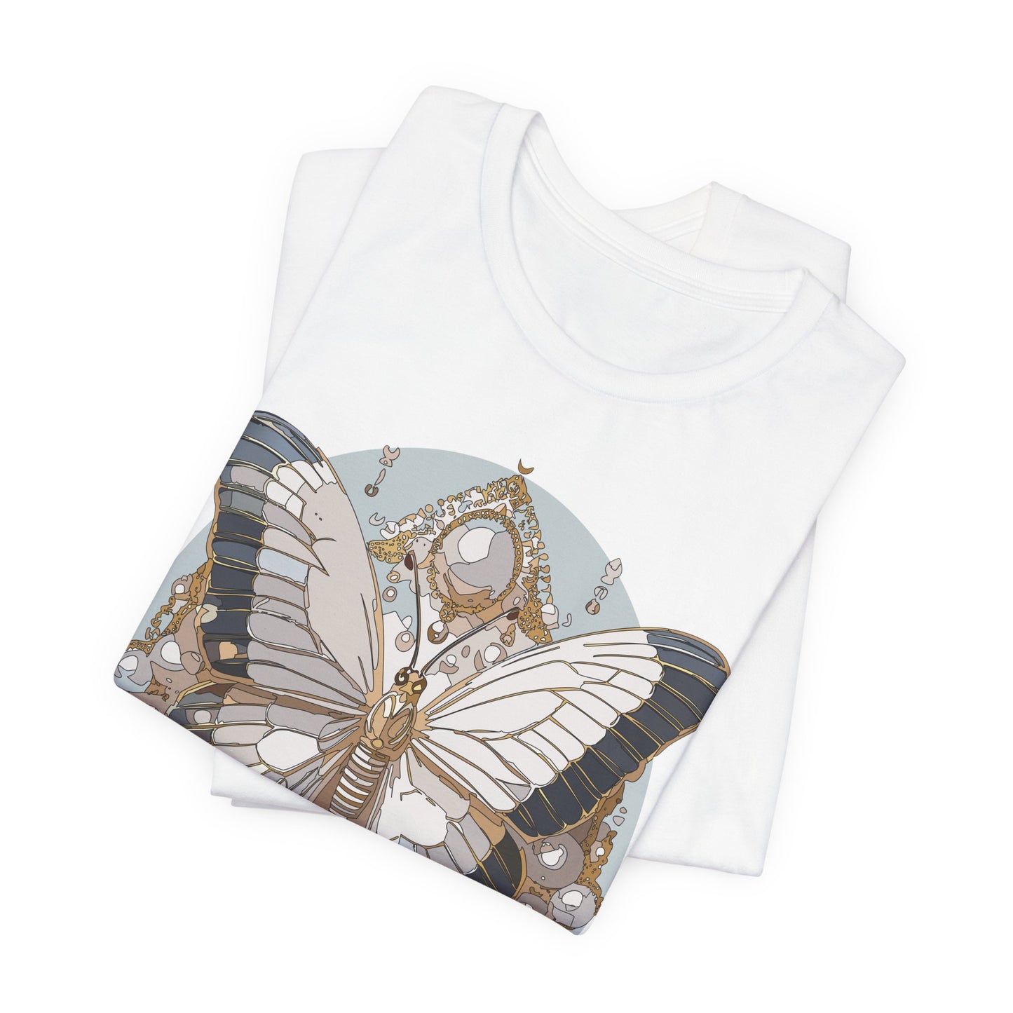 Butterfly Shirt, Shirt with Butterfly, Tee Shirt with Antique Butterfly