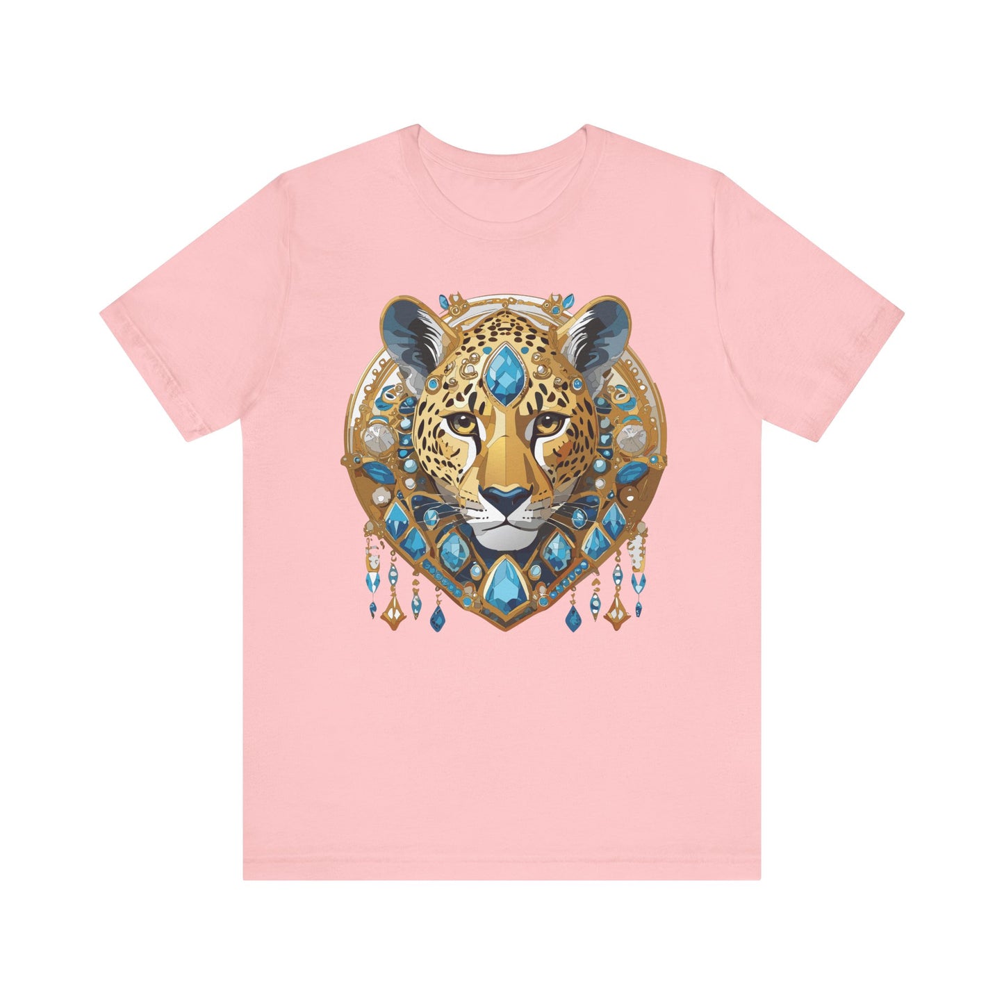 Animal Shirt, Shirt with Animal, Tee Shirt with Gold Animal Medal, Shirt with Antique Animal Medallion
