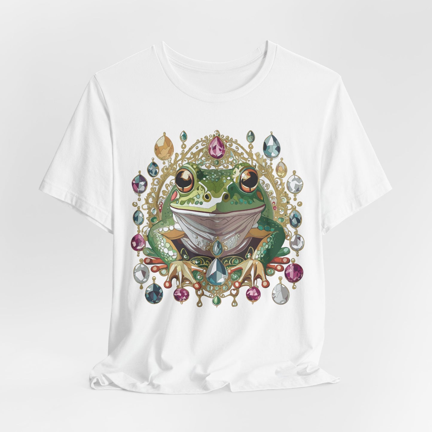 Animal Shirt, Shirt with Animal, Tee Shirt with Gold Animal Medal, Shirt with Antique Animal Medallion