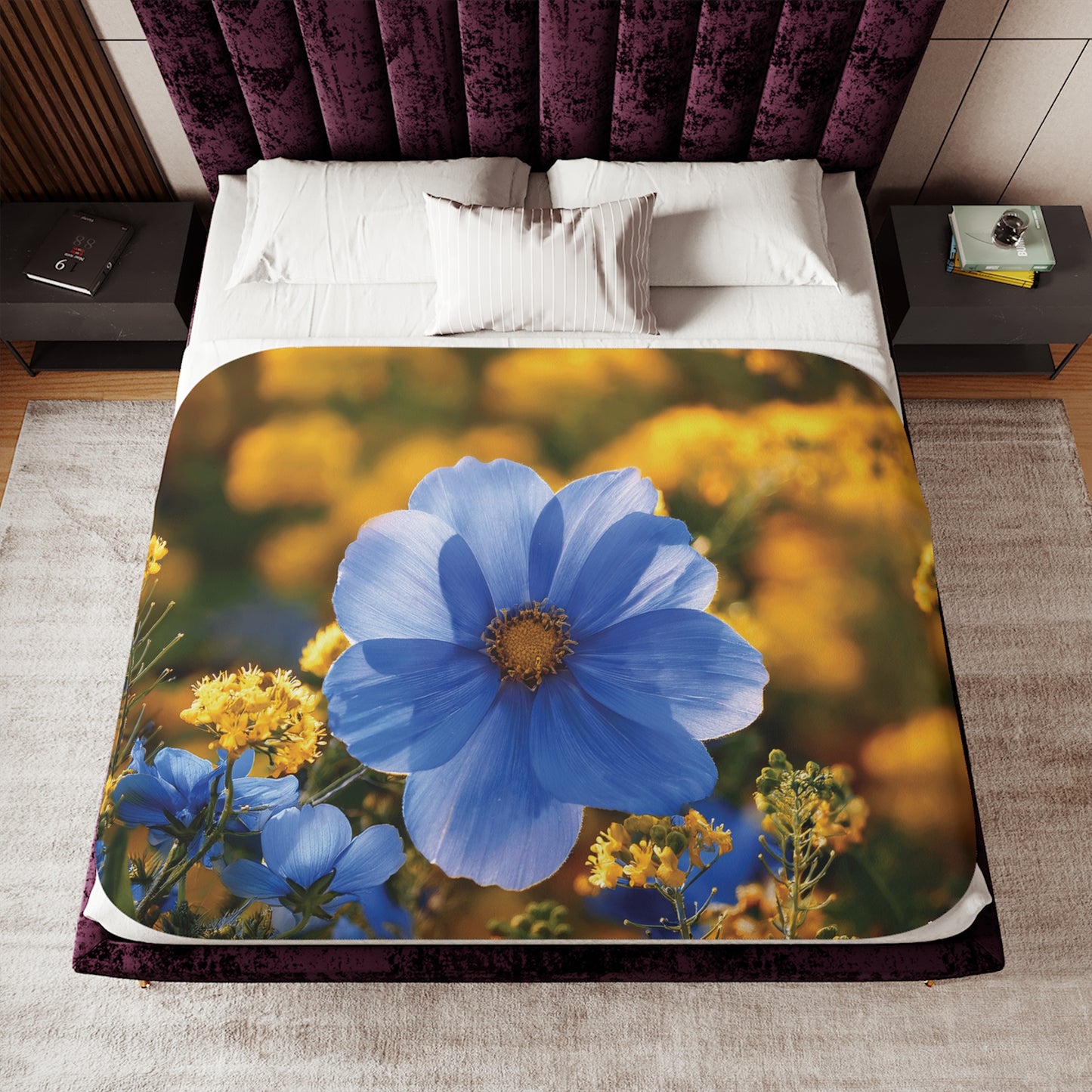 Floral Sherpa Blanket