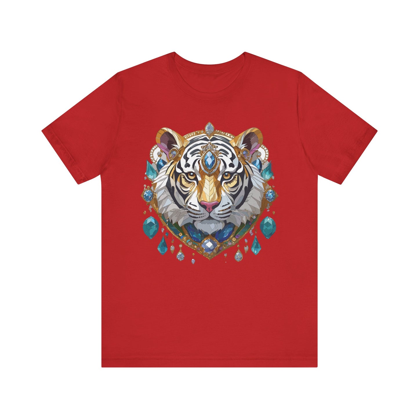 Animal Shirt, Shirt with Animal, Tee Shirt with Gold Animal Medal, Shirt with Antique Animal Medallion