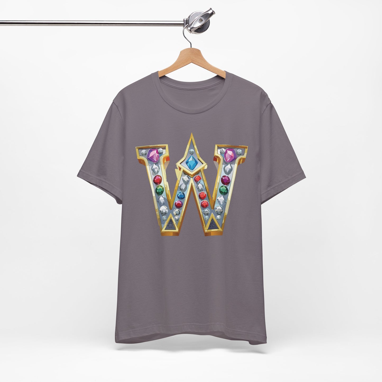 Letter Shirt, Shirt with Letters, Tee Shirt with Gold Letter, Shirt with Antique Letters