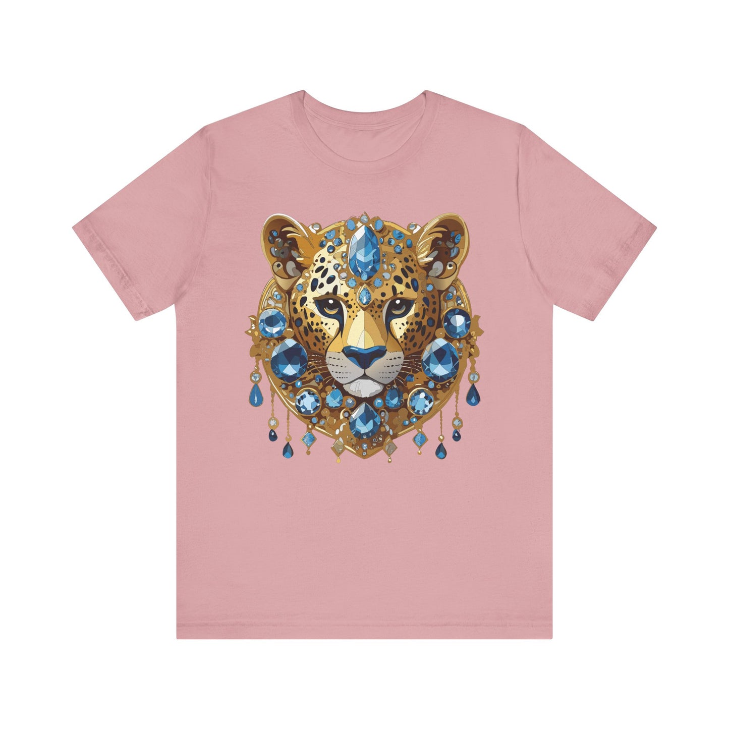 Animal Shirt, Shirt with Animal, Tee Shirt with Gold Animal Medal, Shirt with Antique Animal Medallion