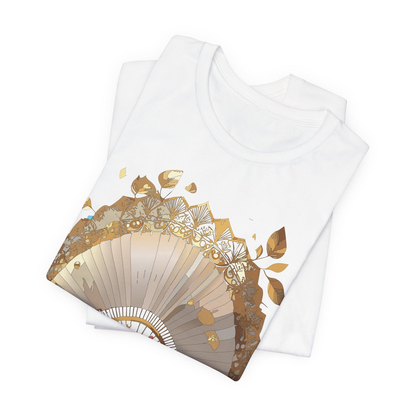 Fan shirt, Shirt with Fan, Tee Shirt with Gold Blower