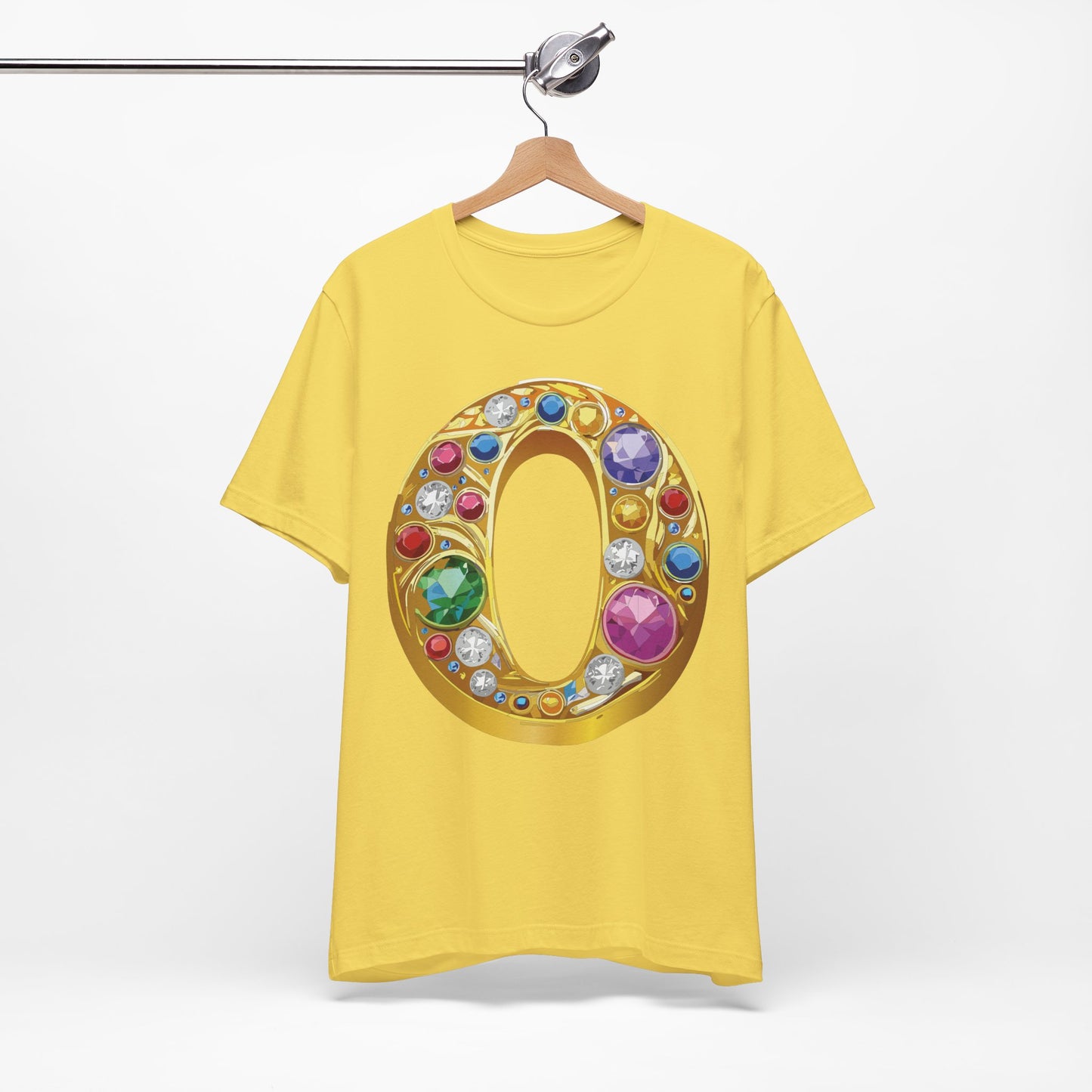 Letter Shirt, Shirt with Letters, Tee Shirt with Gold Letter, Shirt with Antique Letters