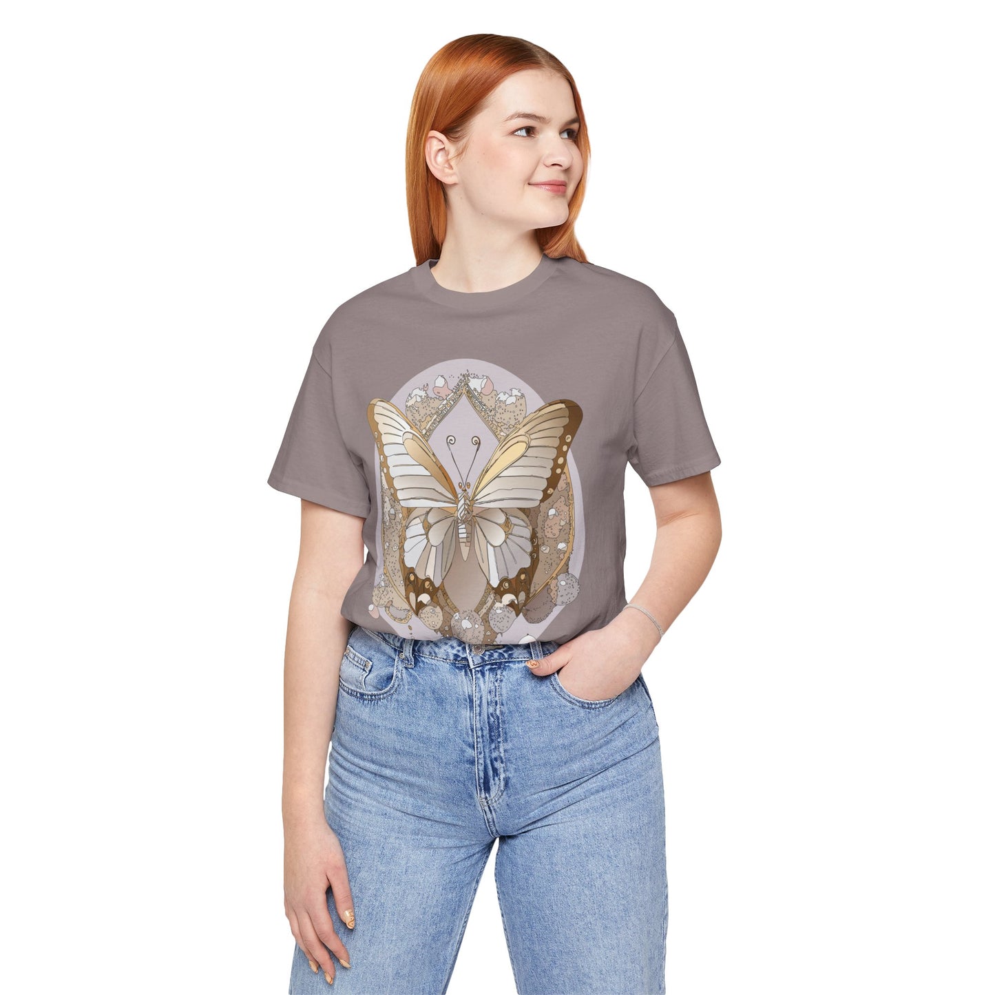 Butterfly Shirt, Shirt with Butterfly, Tee Shirt with Antique Butterfly
