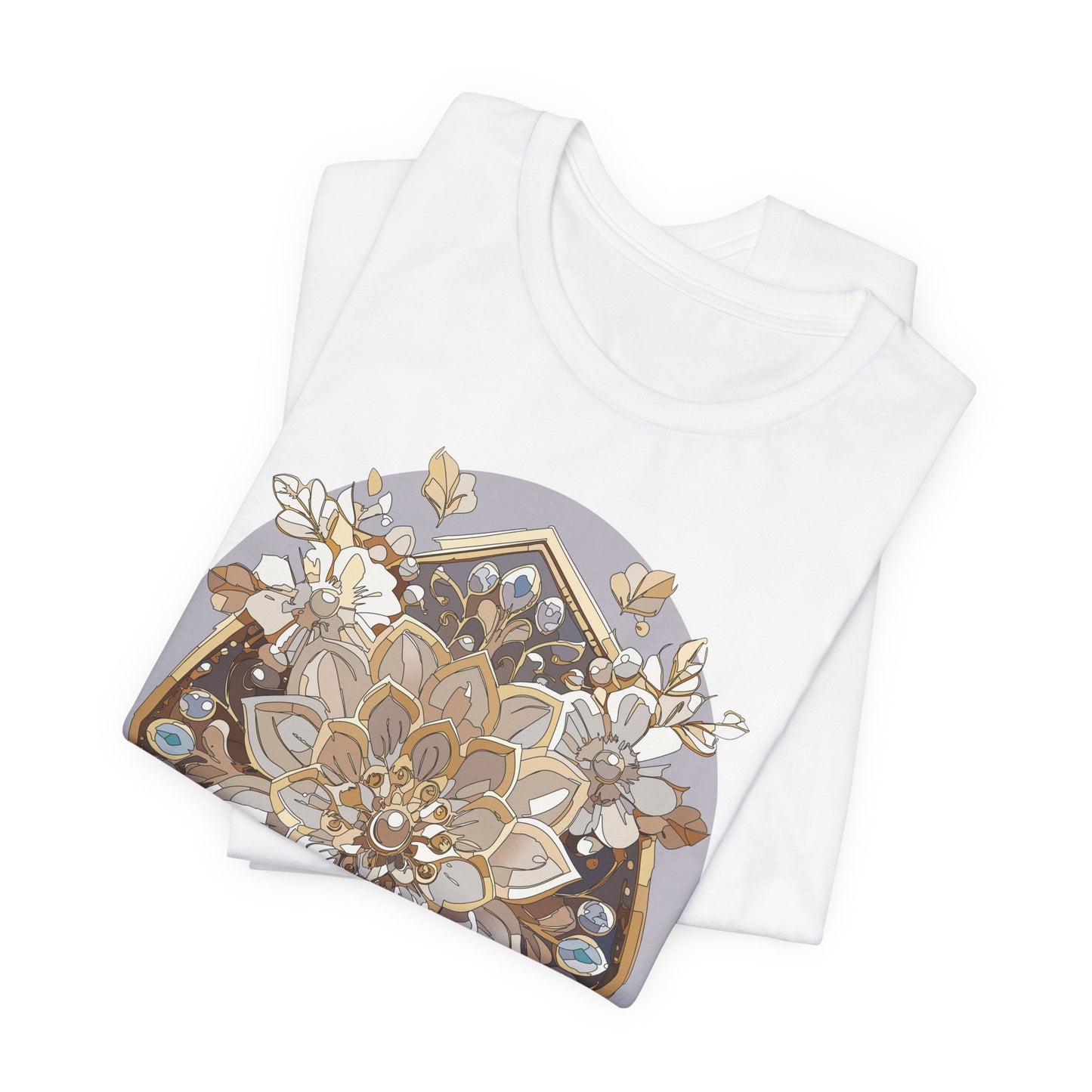 Floral Shirt, Flower Shirt, Tee Shirt with Antique Flower